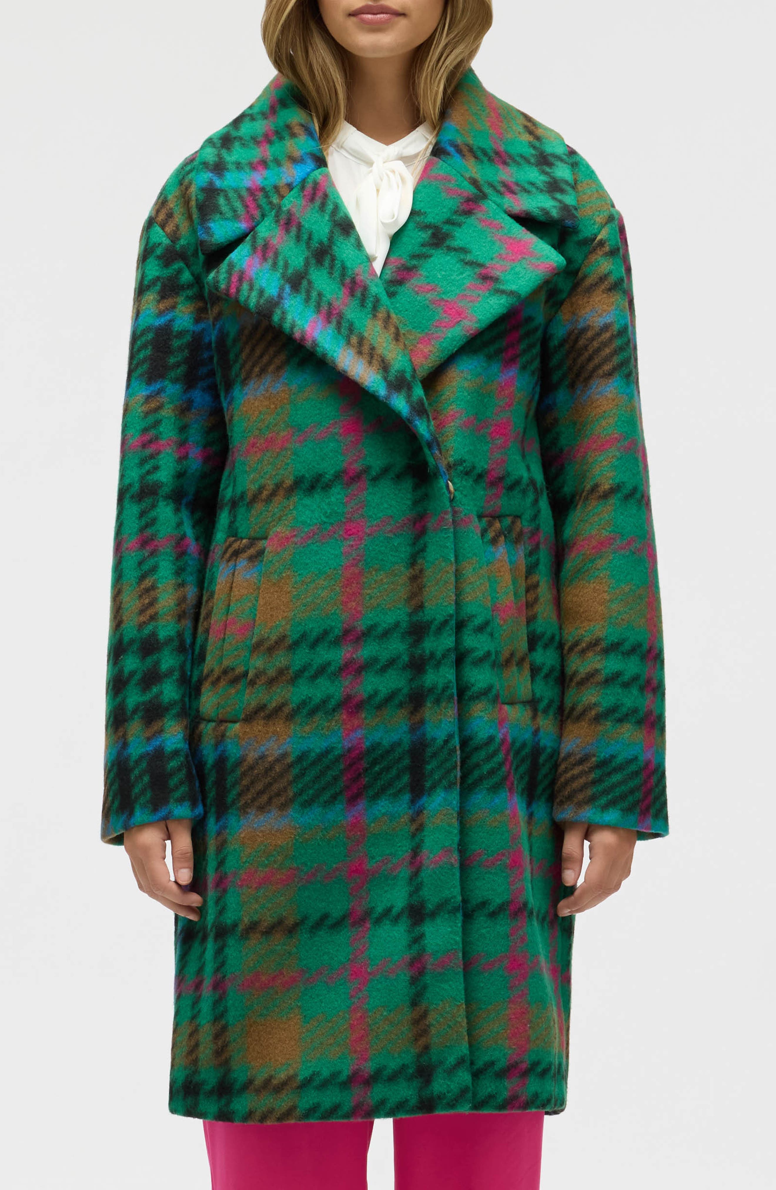 Notch Lapel Felted Coat - image 1