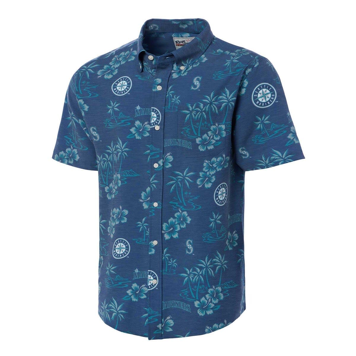 Men's Reyn Spooner Navy Seattle Mariners Kekai Button-Down Shirt - image 2