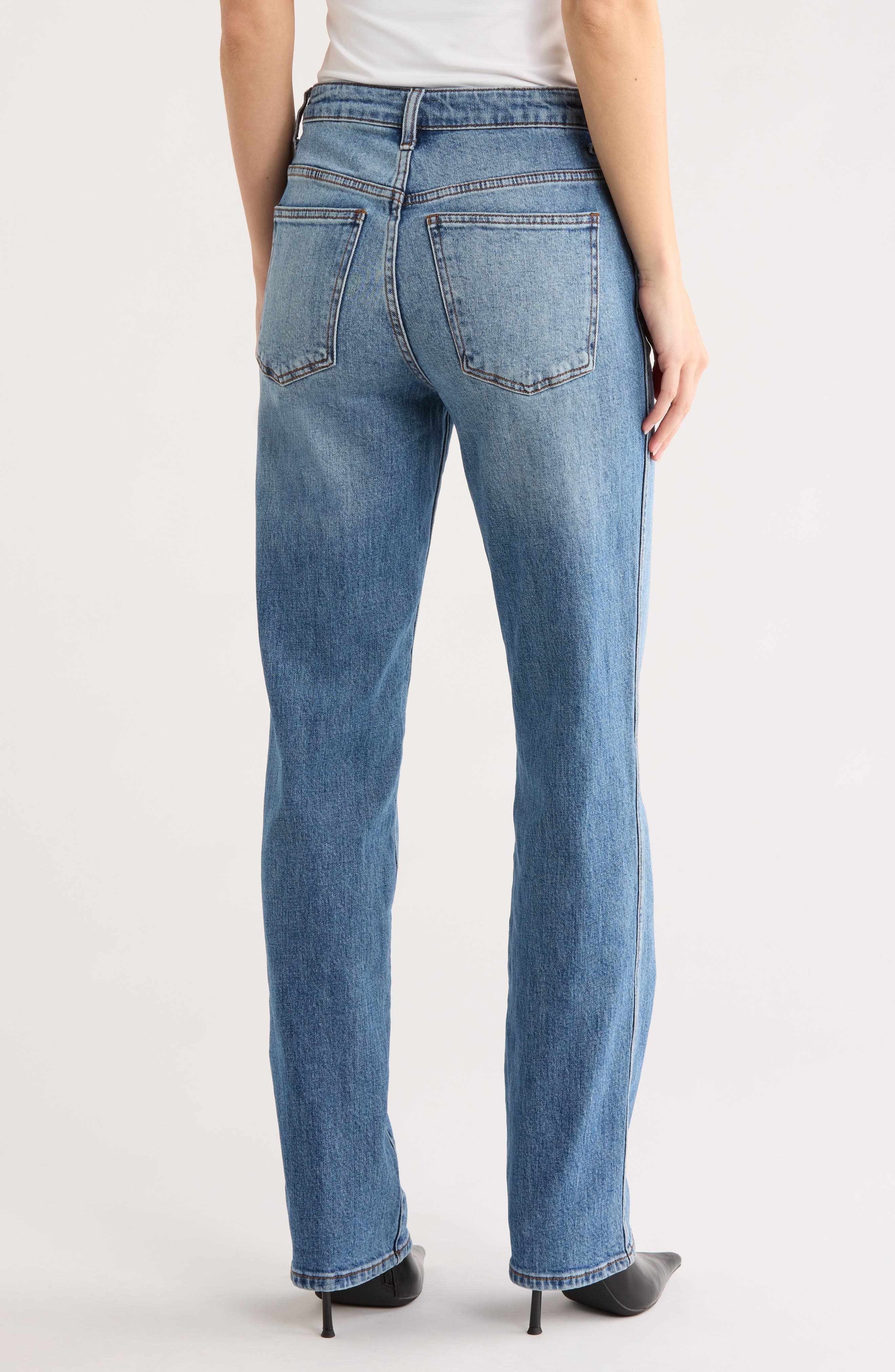 Melissa High Waist Relaxed Straight Leg Jeans - image 2