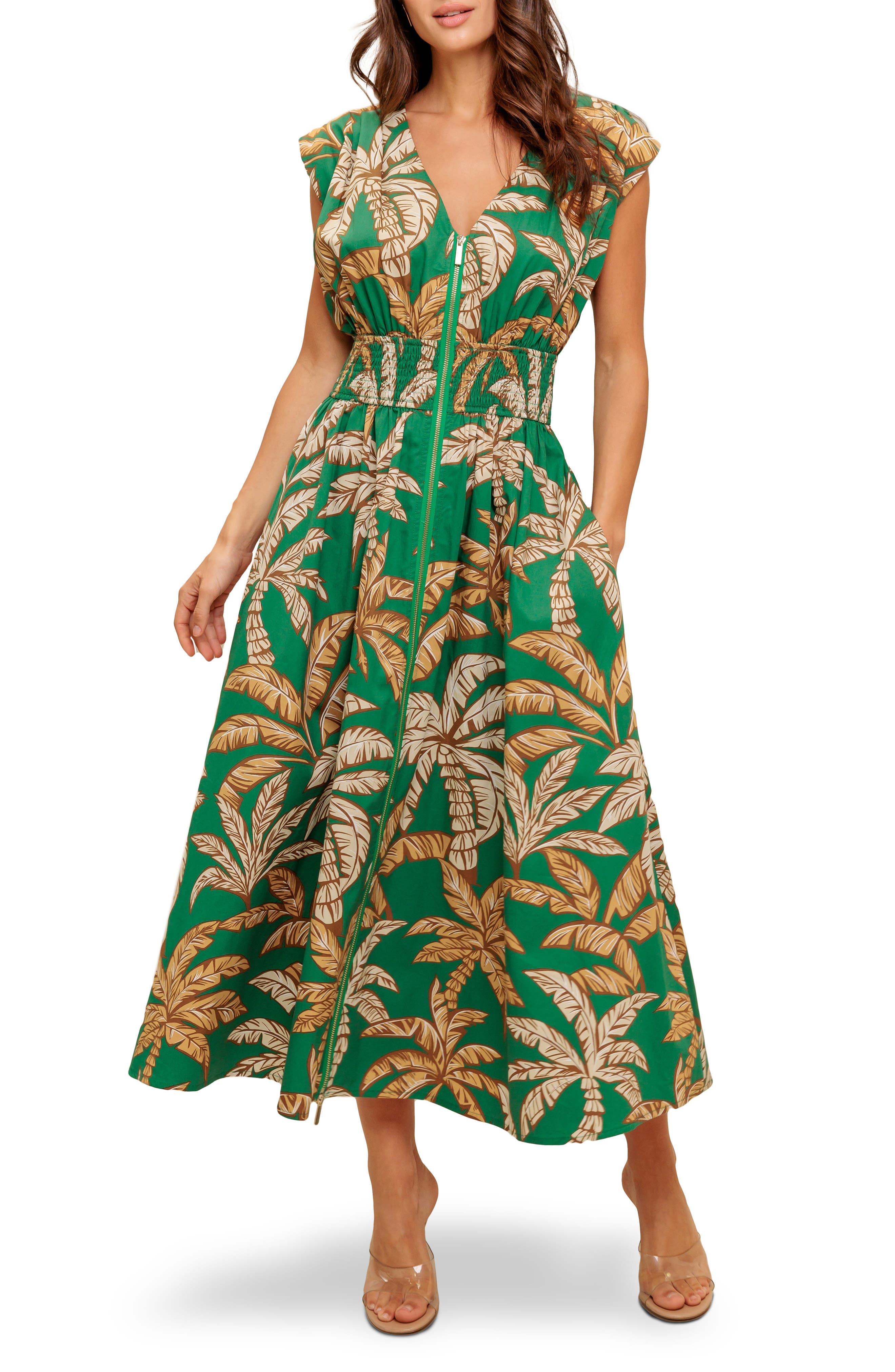 V-Neck Midi Dress - image 1