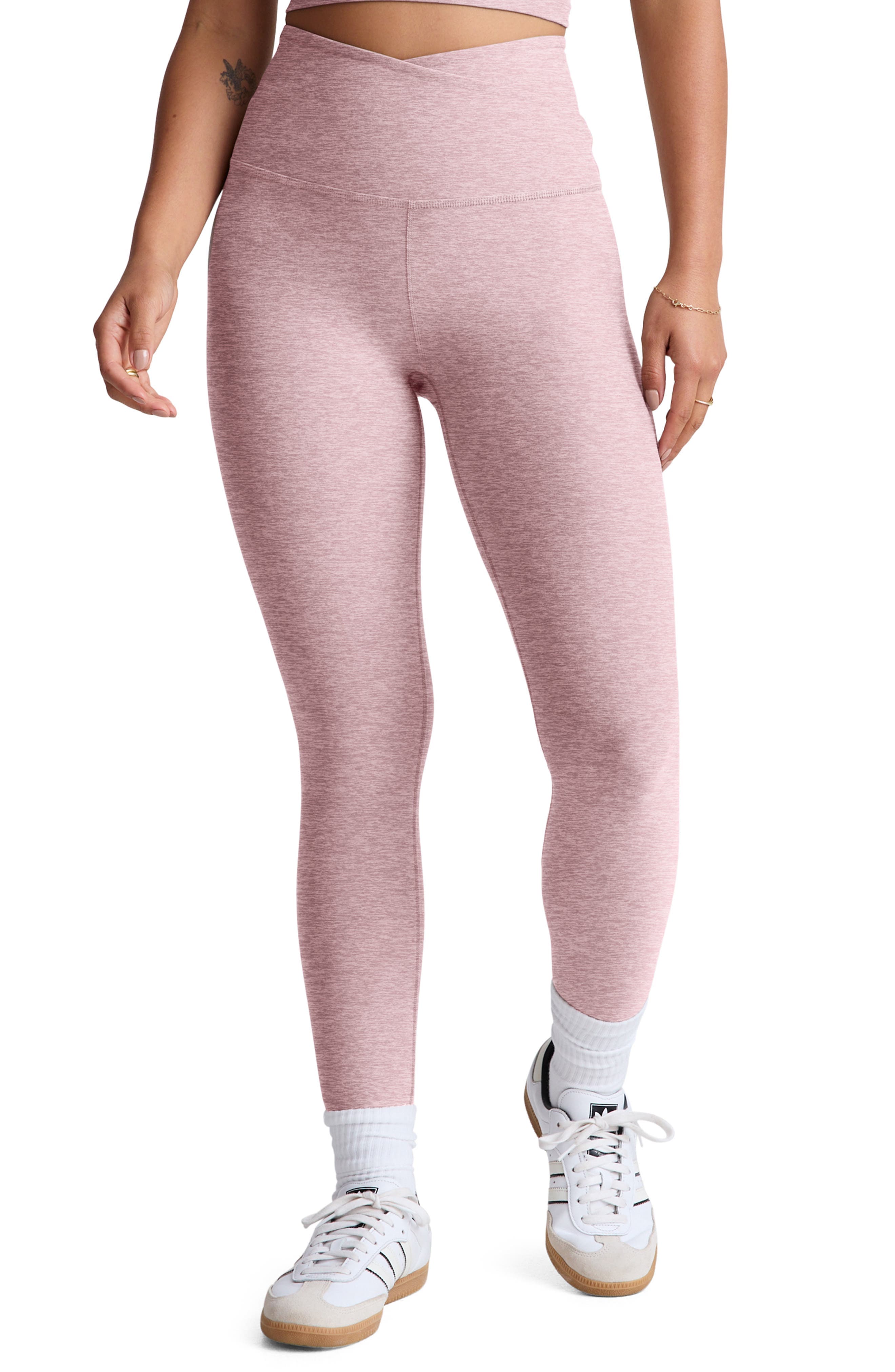 At Your Leisure Space Dye High Waist Midi Leggings - image 1