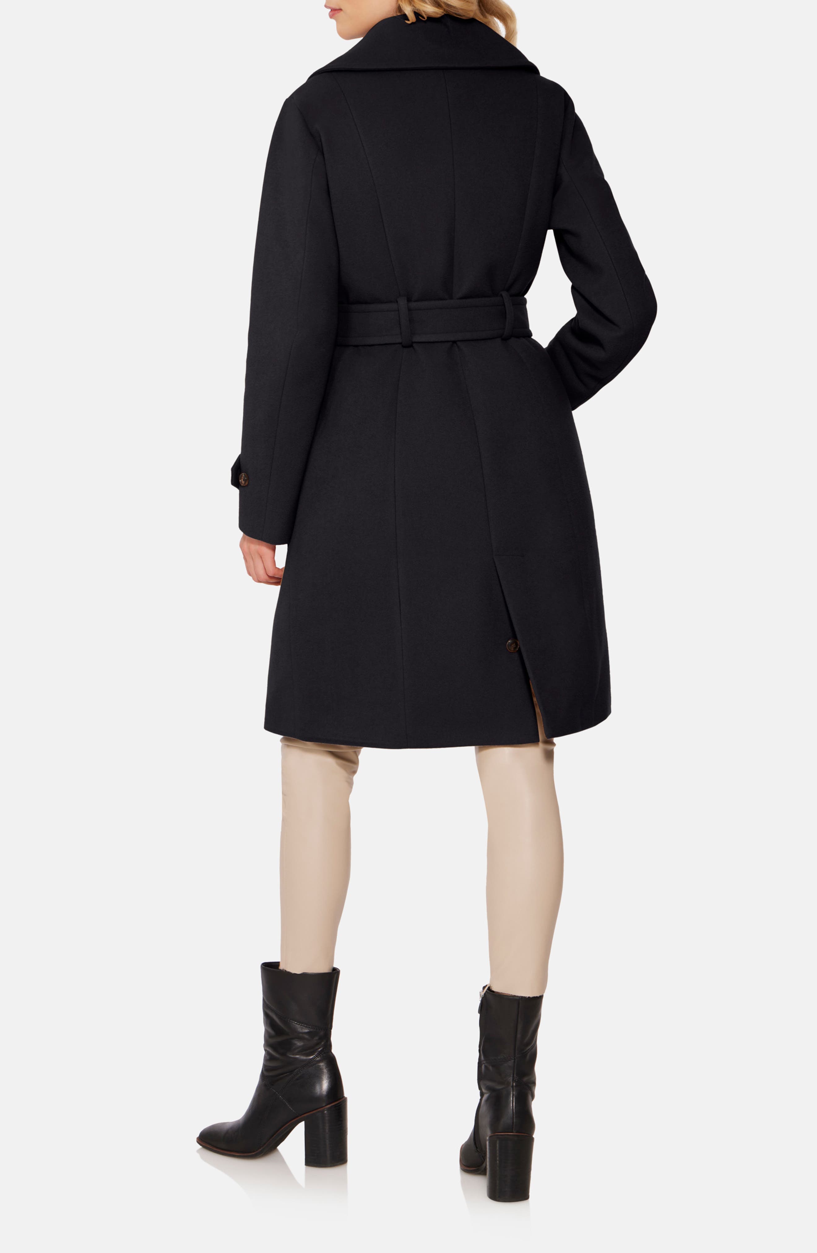 Double Breasted Virgin Wool Blend 750 Fill Power Down Waterproof Coat - image 2