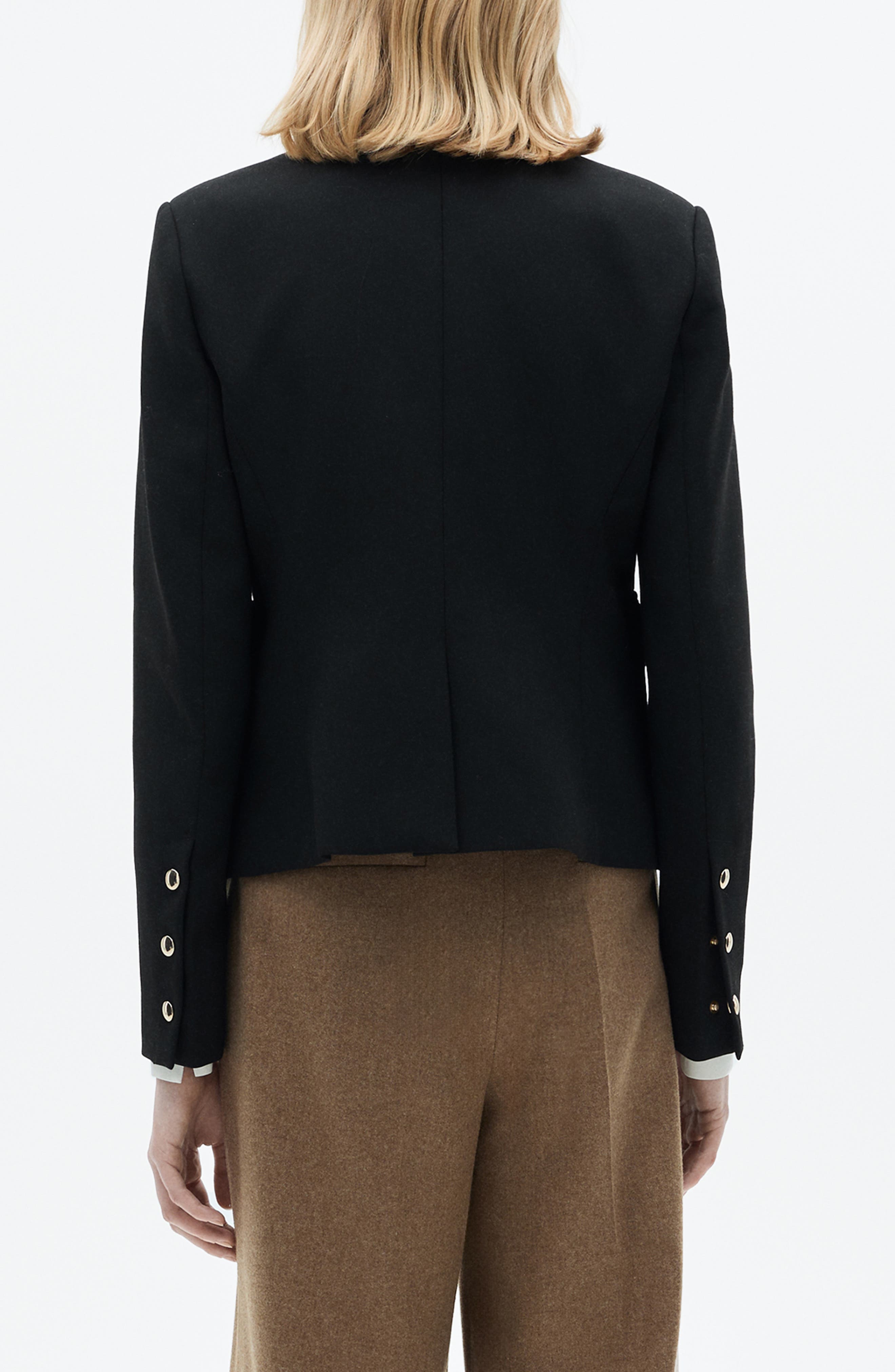 Mandarin Collar Snap Front Jacket - image 2