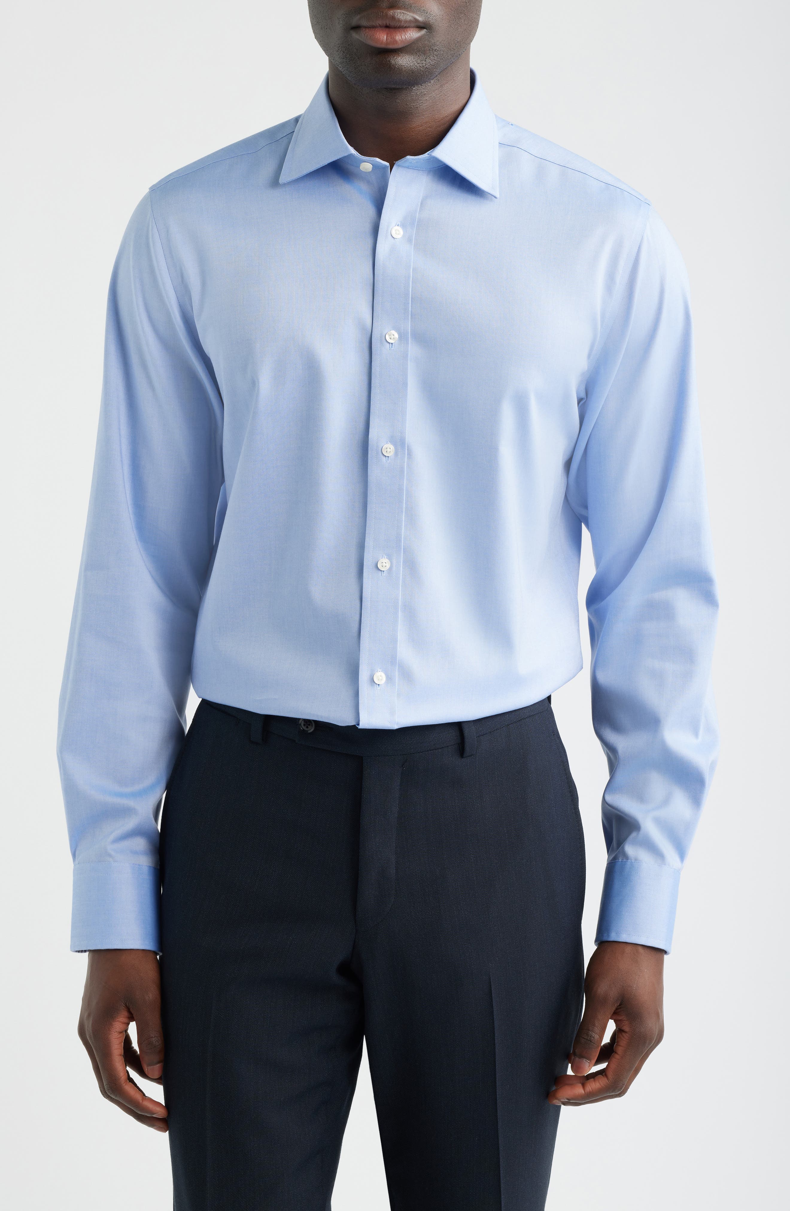 Modern Fit Pima Cotton Dress Shirt - image 1