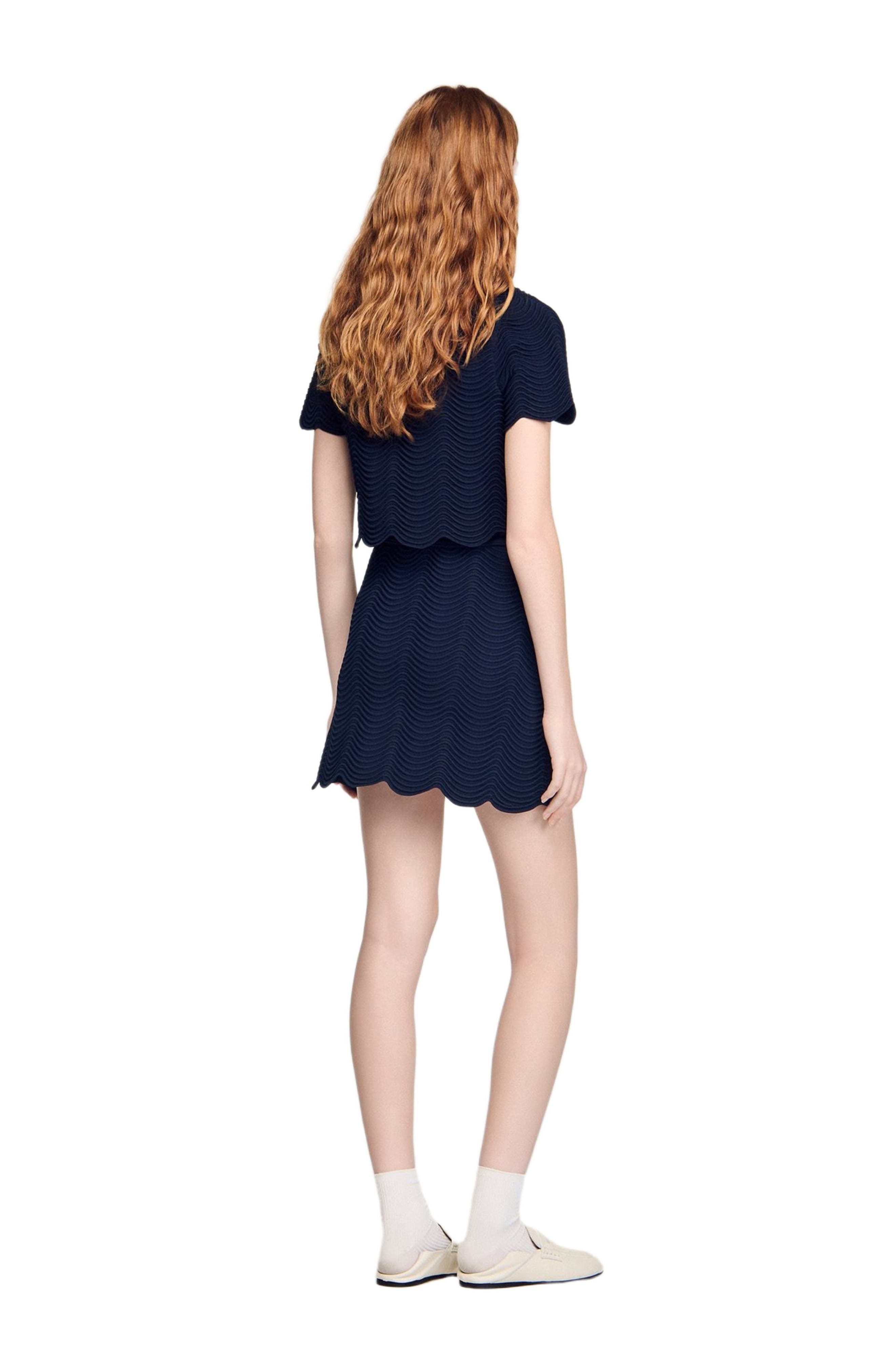 Short knit skirt - image 4