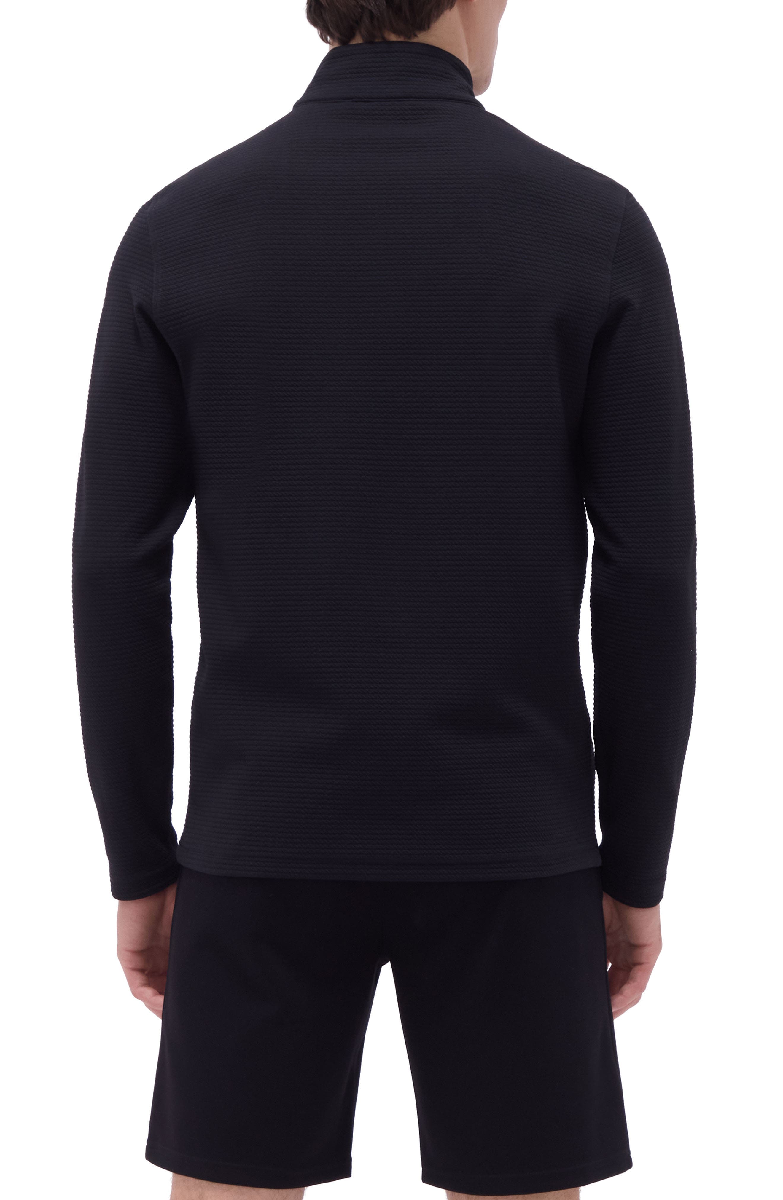 Waffle Knit Quarter Zip Performance Pullover - image 2
