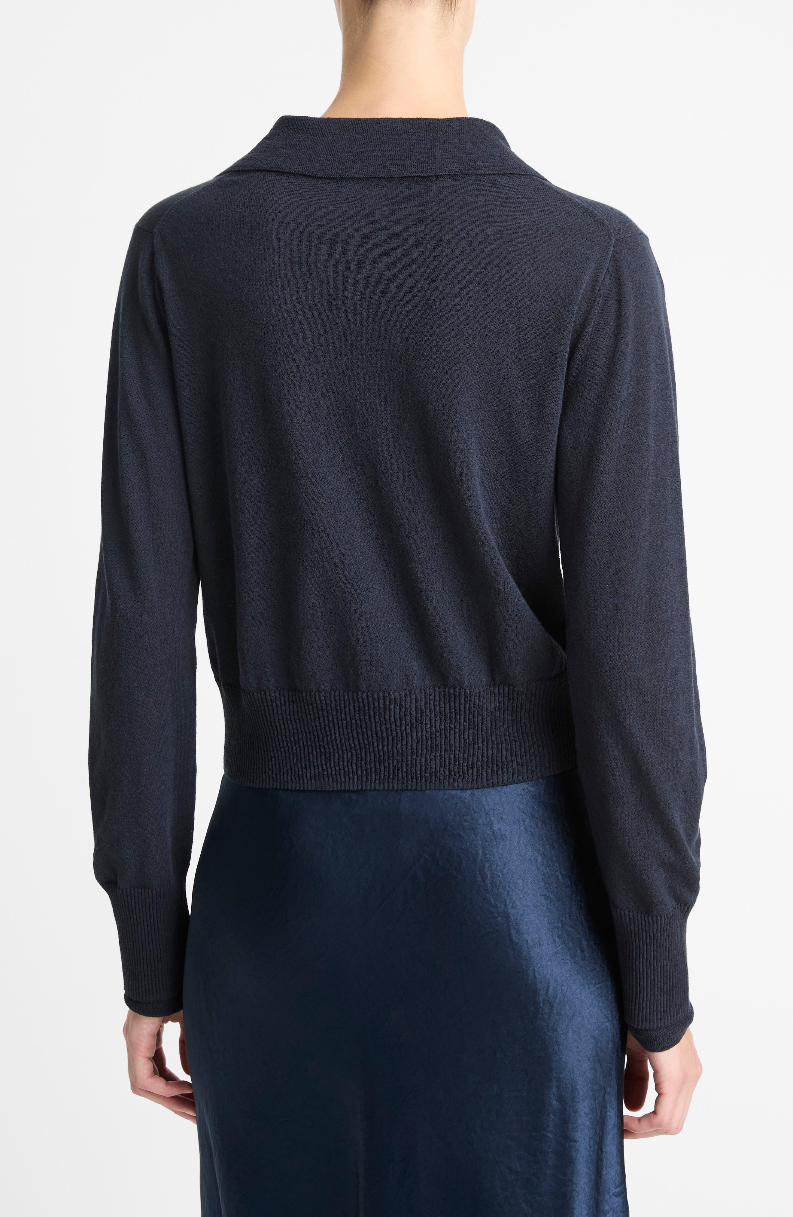 Fine Gauge Collared Sweater - image 2