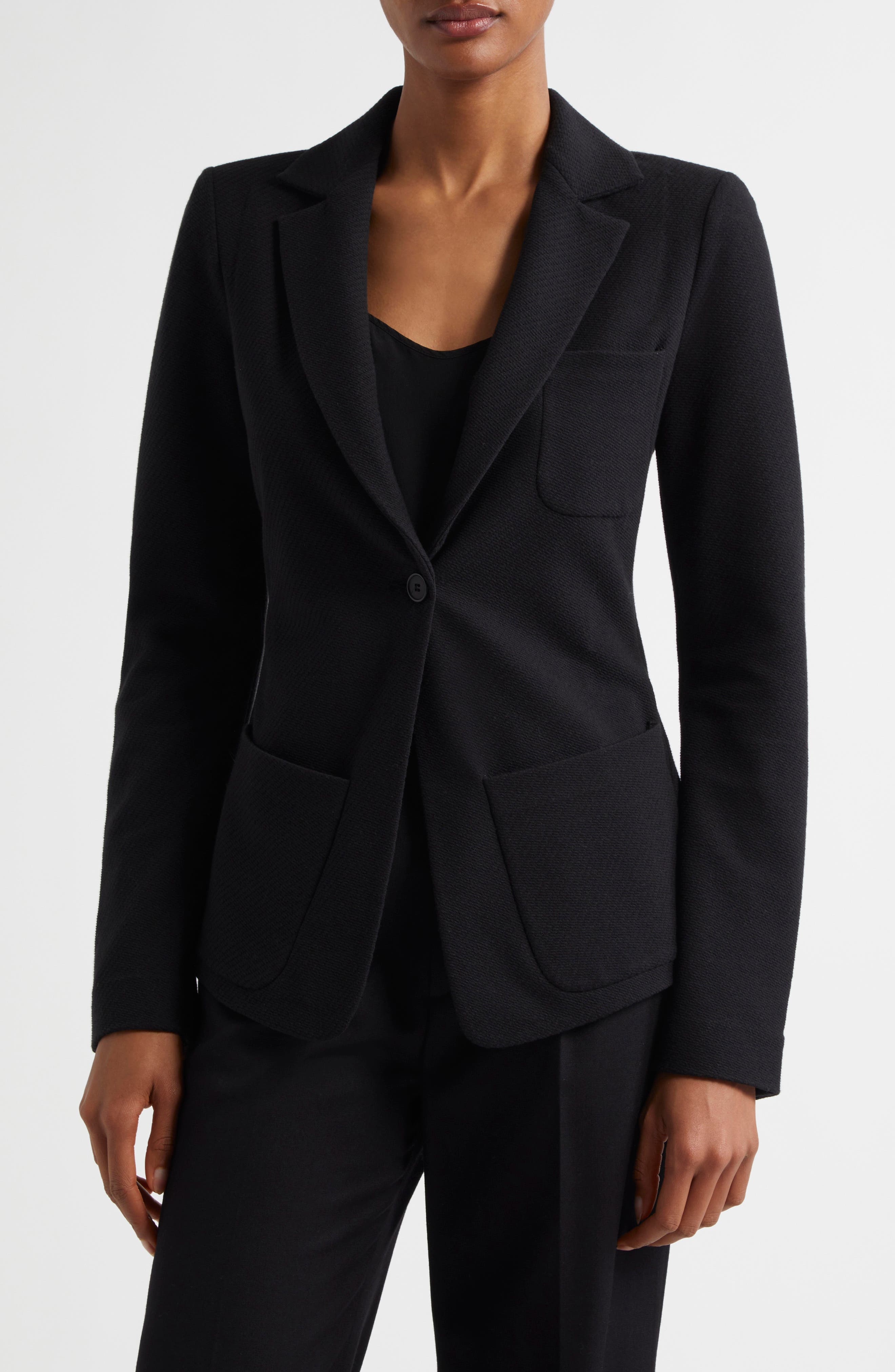 Stretch One-Button Blazer - image 1
