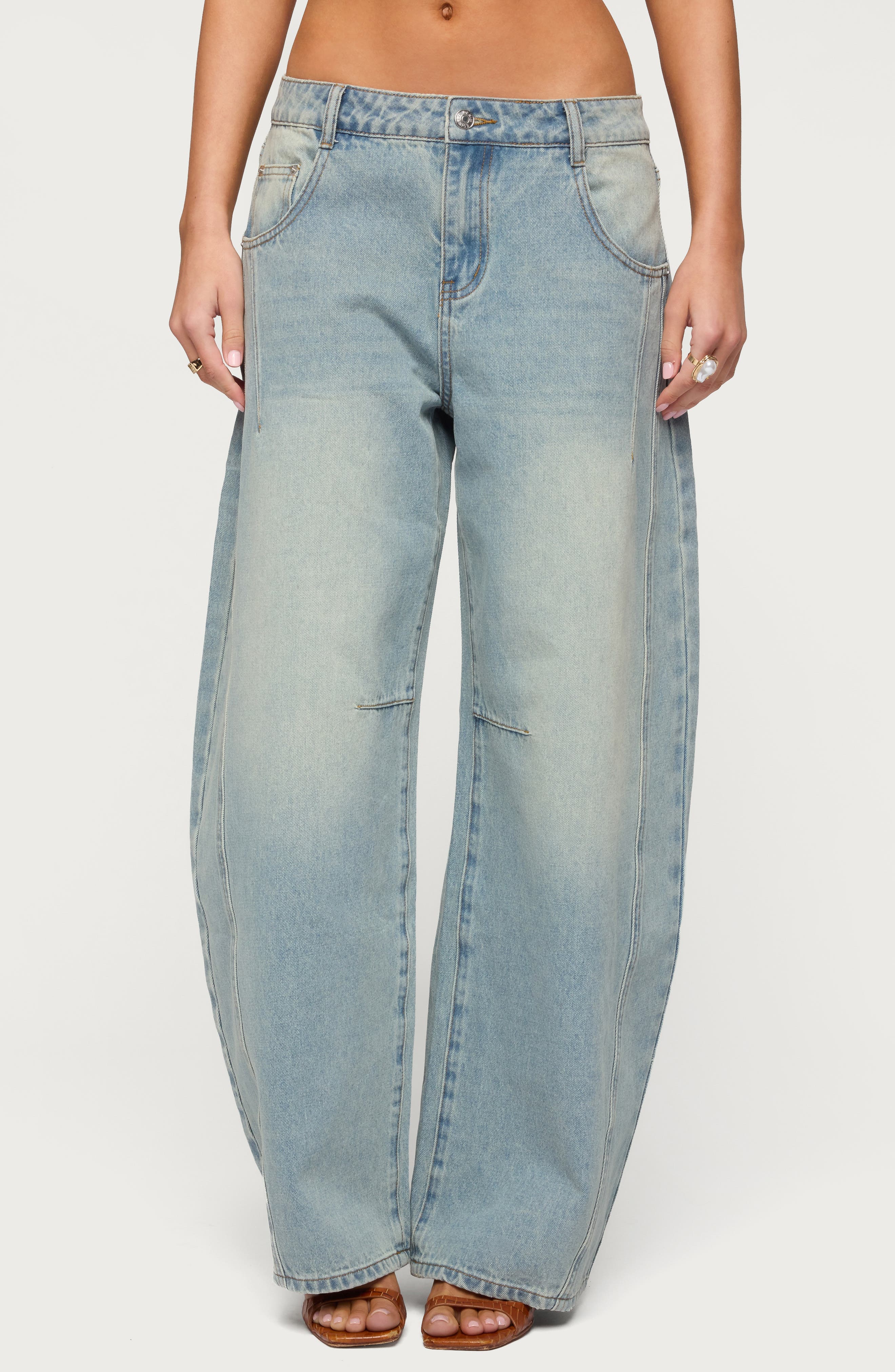 Ilara Low Rise Barrel Jeans - image 1