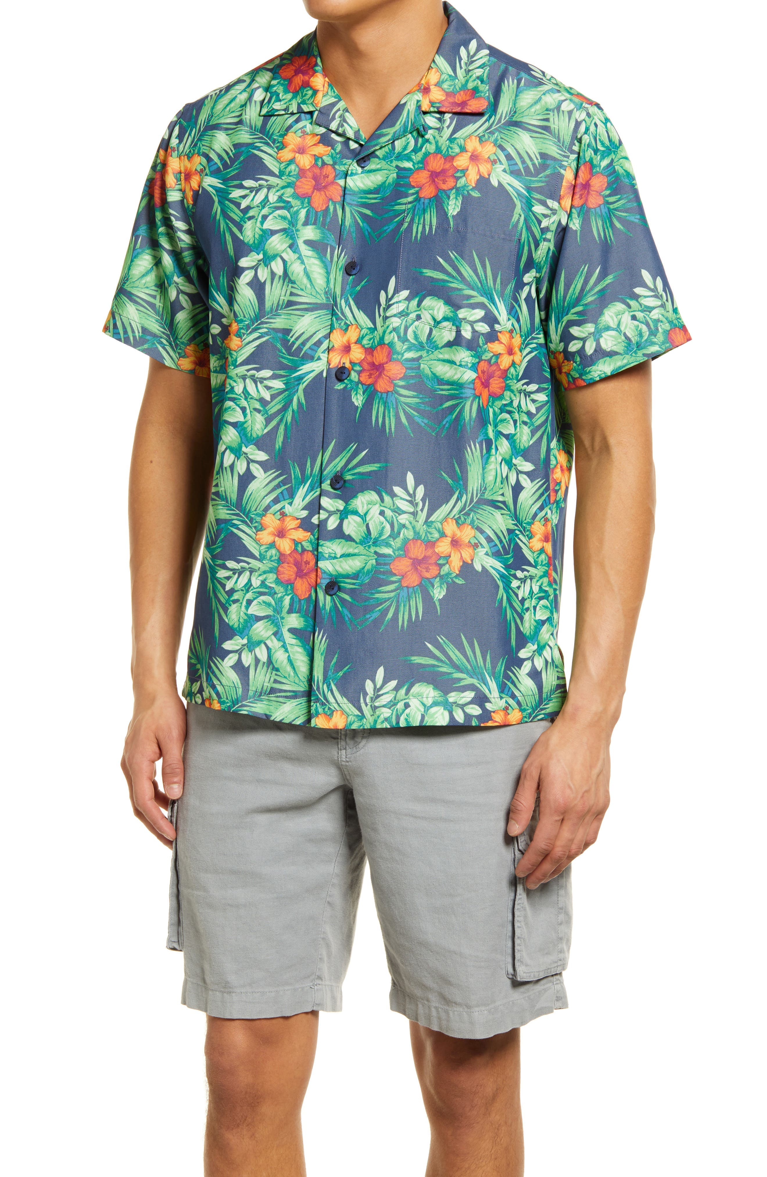 Coconut Point Luau Cove IslandZone Short Sleeve Button-Up Camp Shirt - image 1