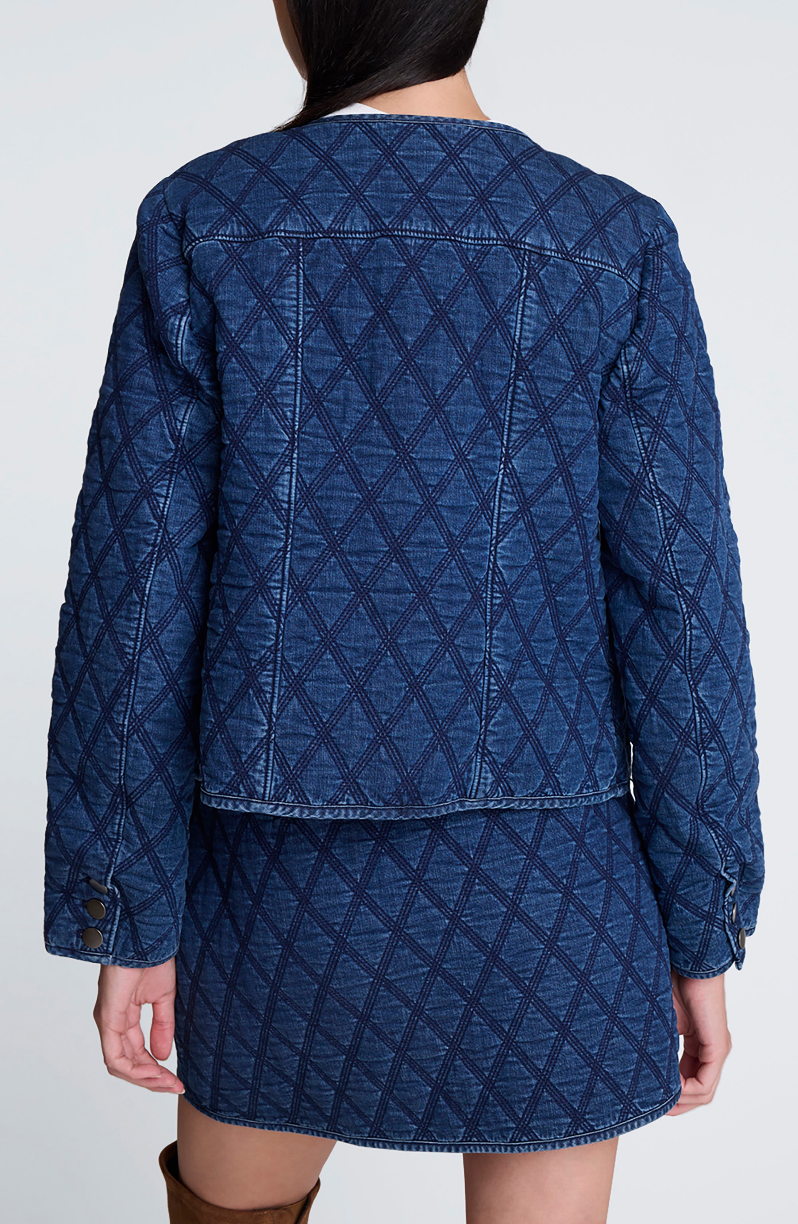 Quilted Denim Jacket - image 2