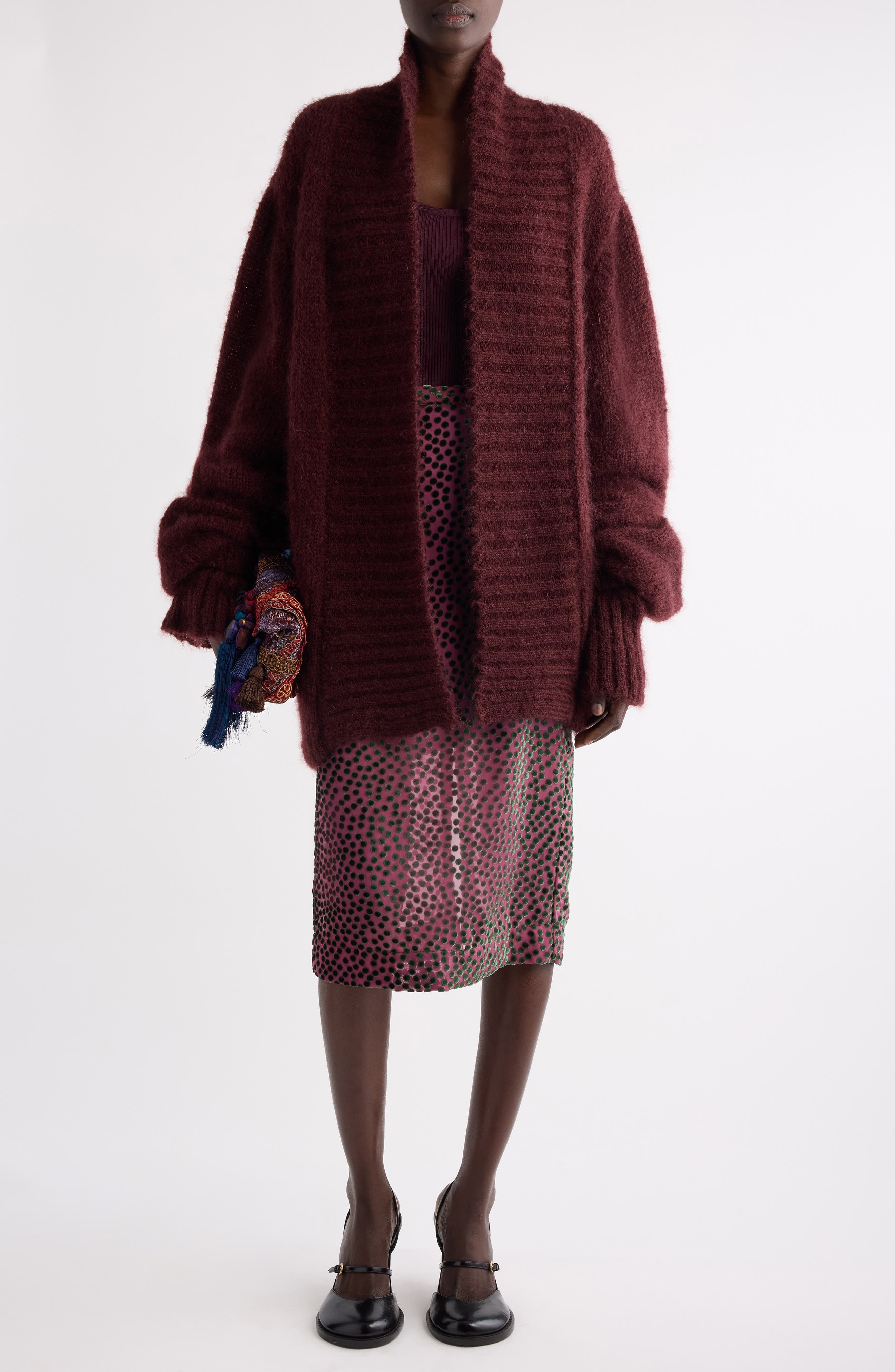 Sokna Burnout Polka Dot Skirt - image 2