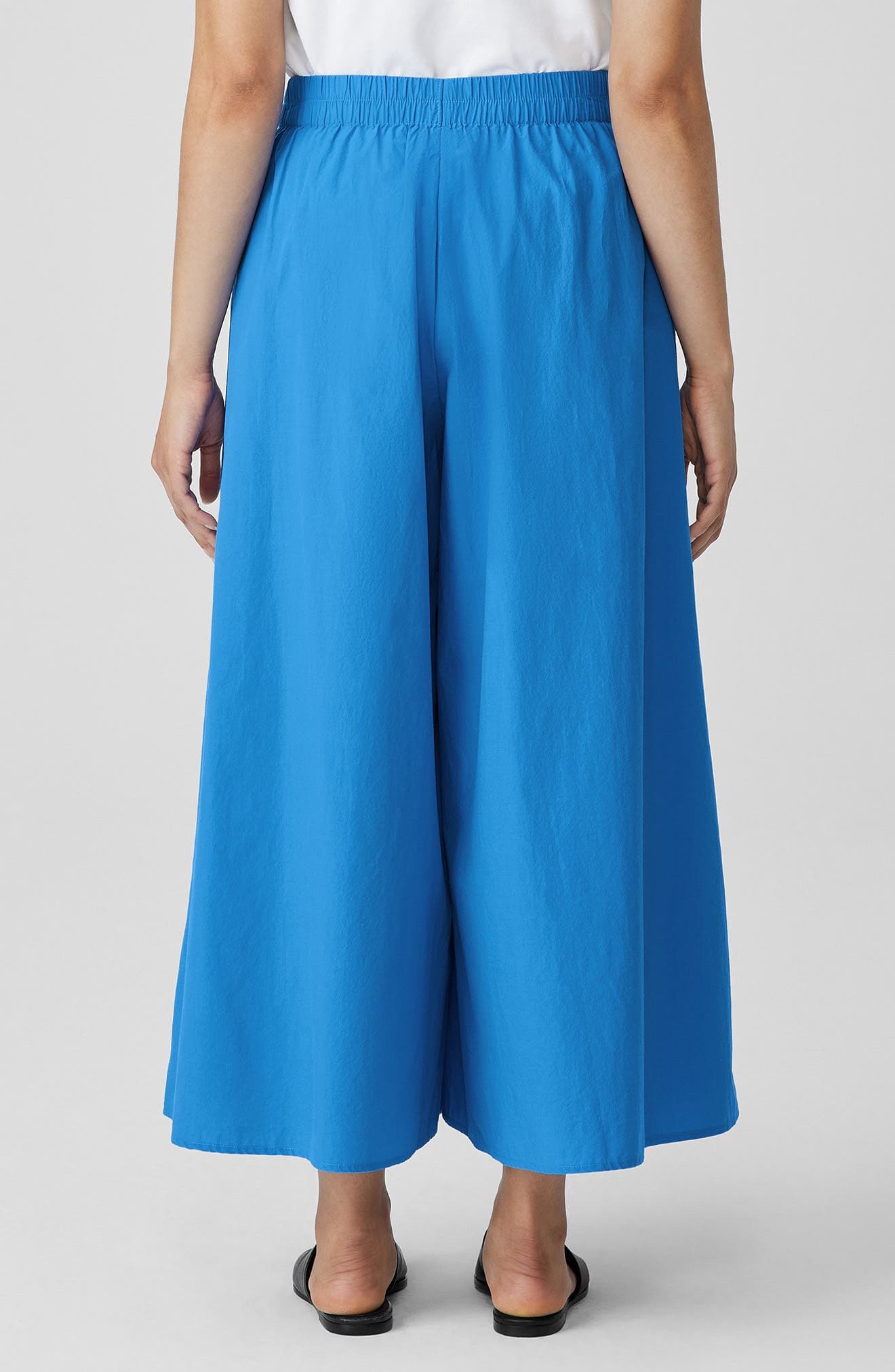 Organic Cotton Poplin Ankle Extra Wide Leg Pants - image 2