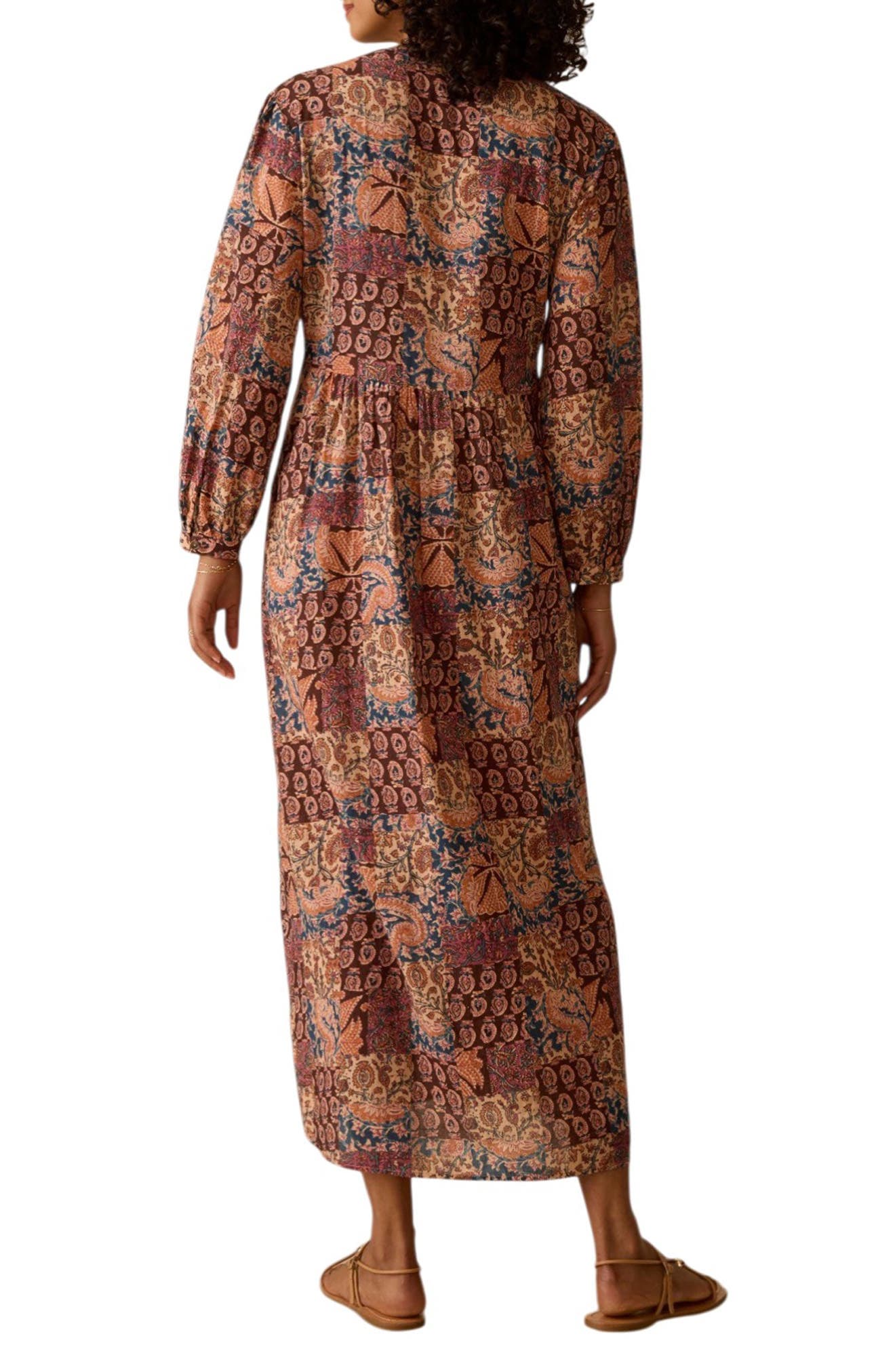 Sandy Long Sleeve Cotton Maxi Dress - image 2