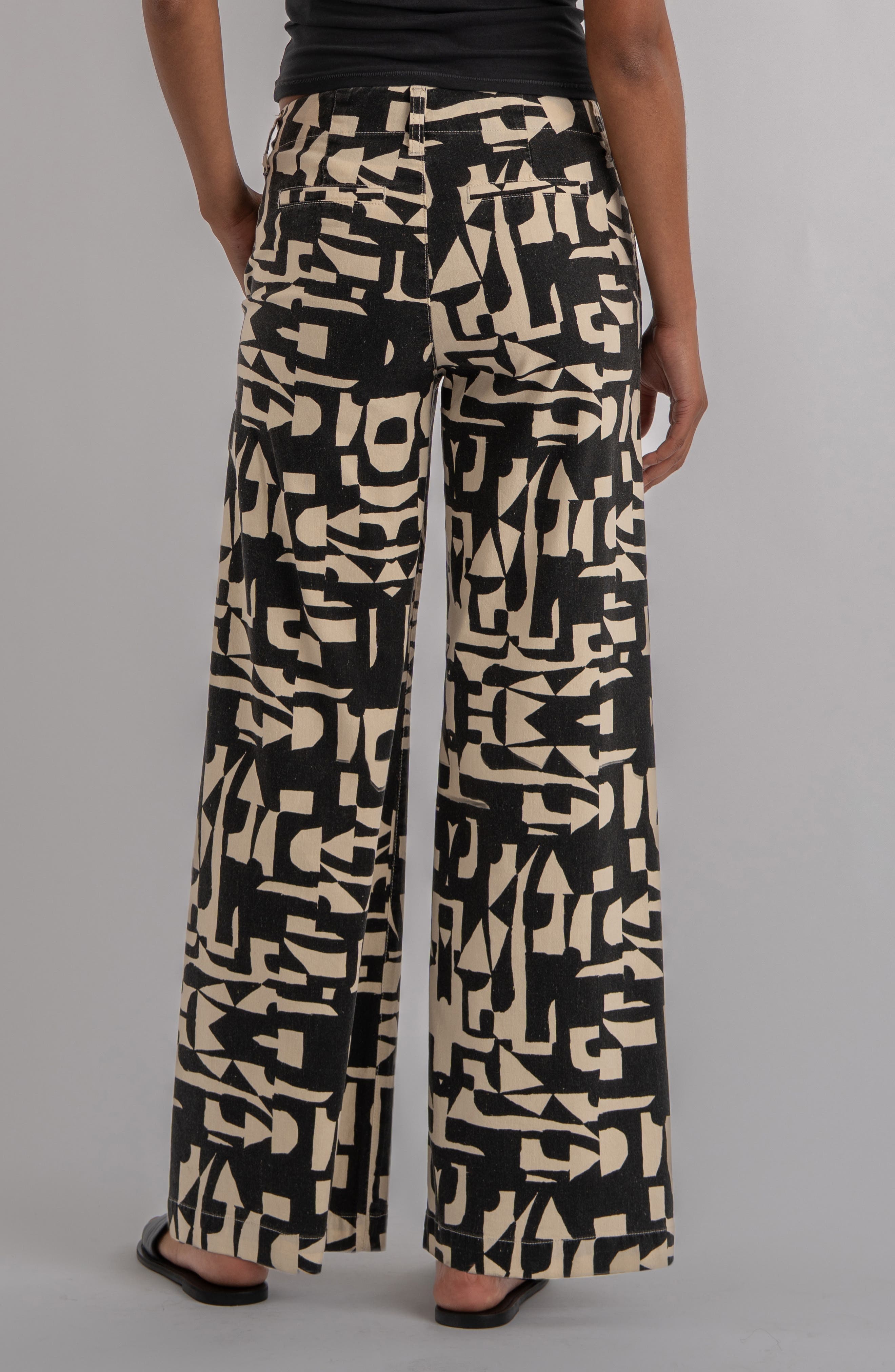 Meg Print High Waist Wide Leg Pants - image 2