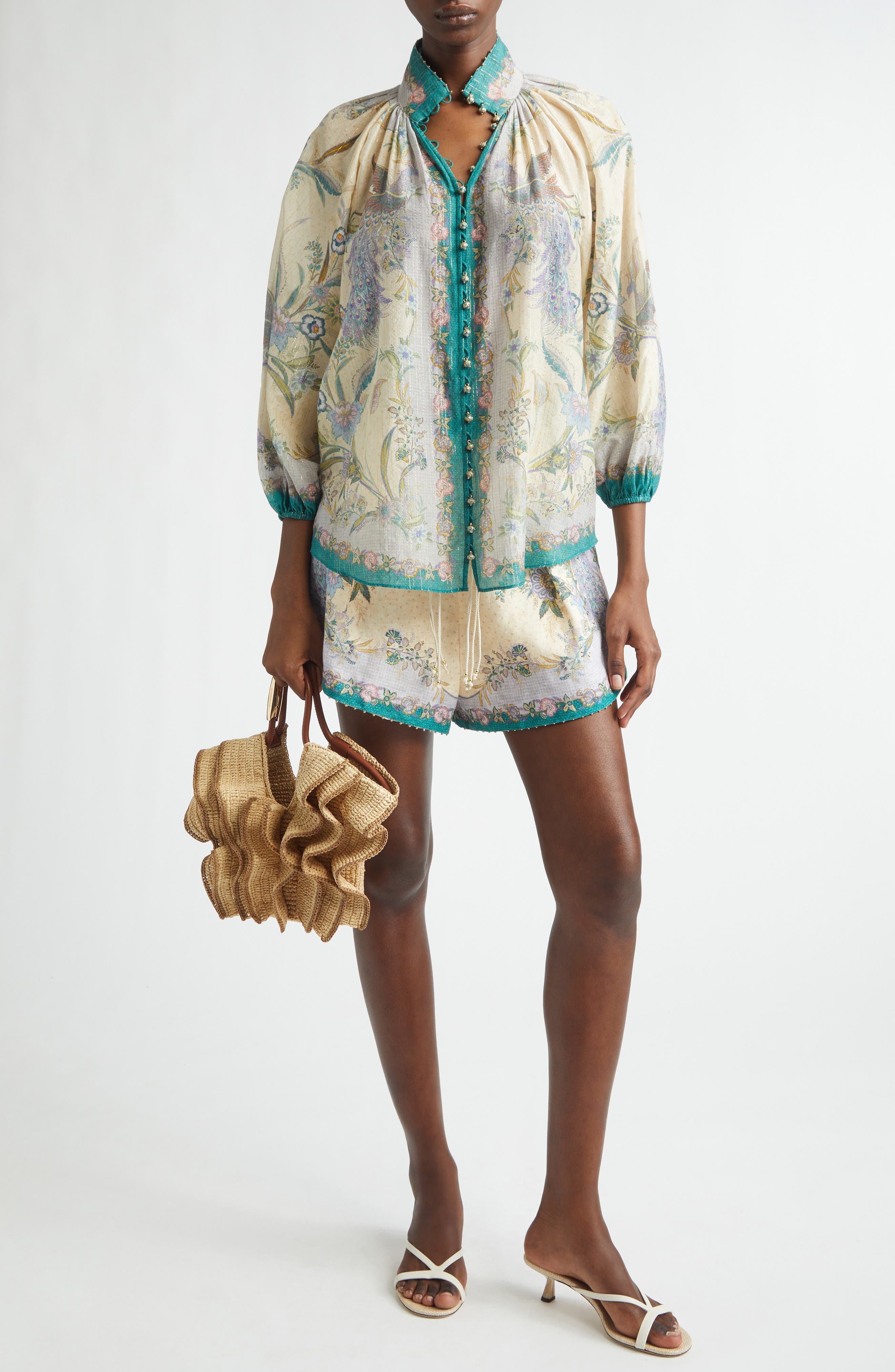 Indra Tuck Linen Shorts - image 2