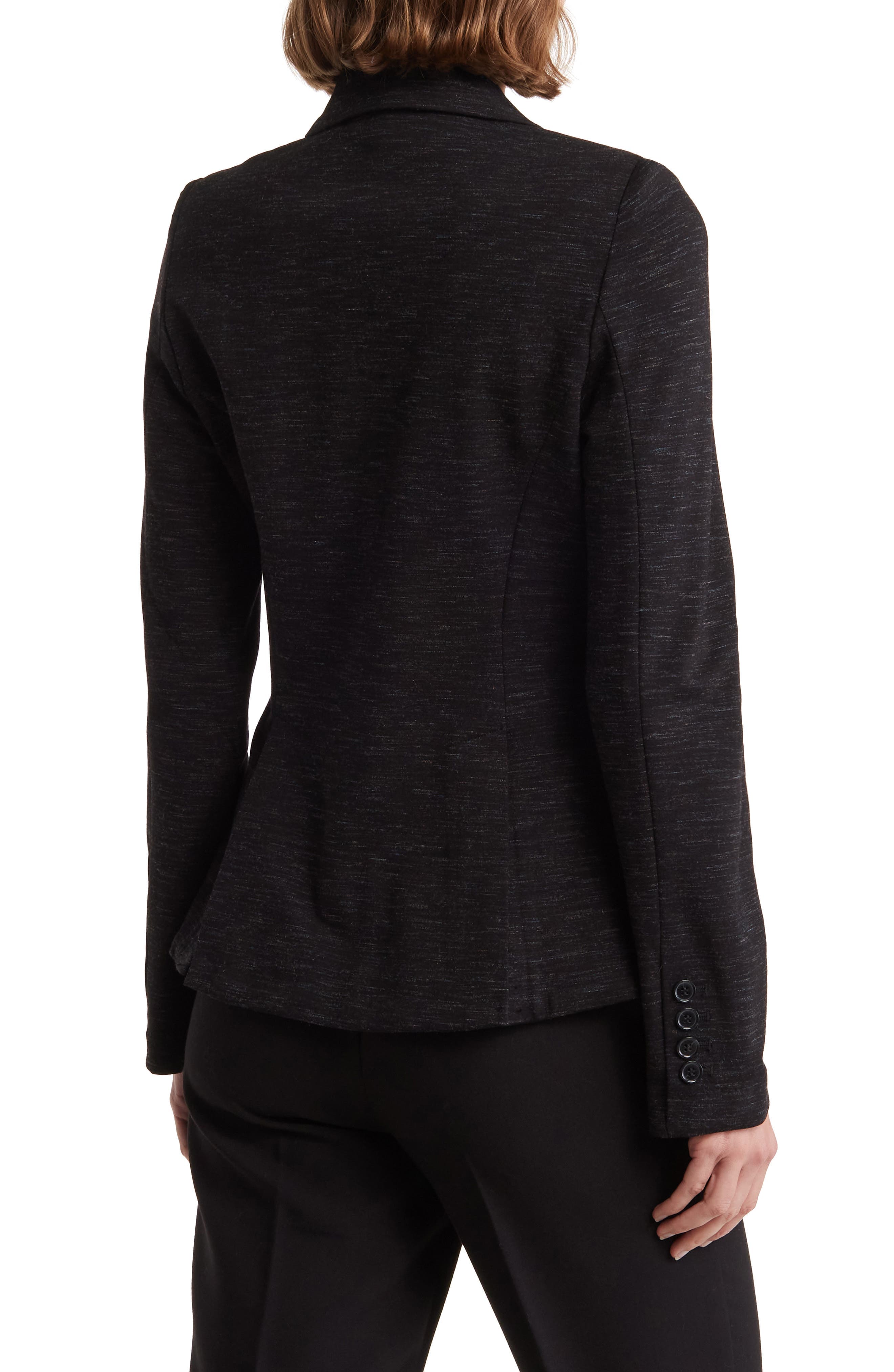 Peak Lapel High-Low Ponte Blazer - image 2
