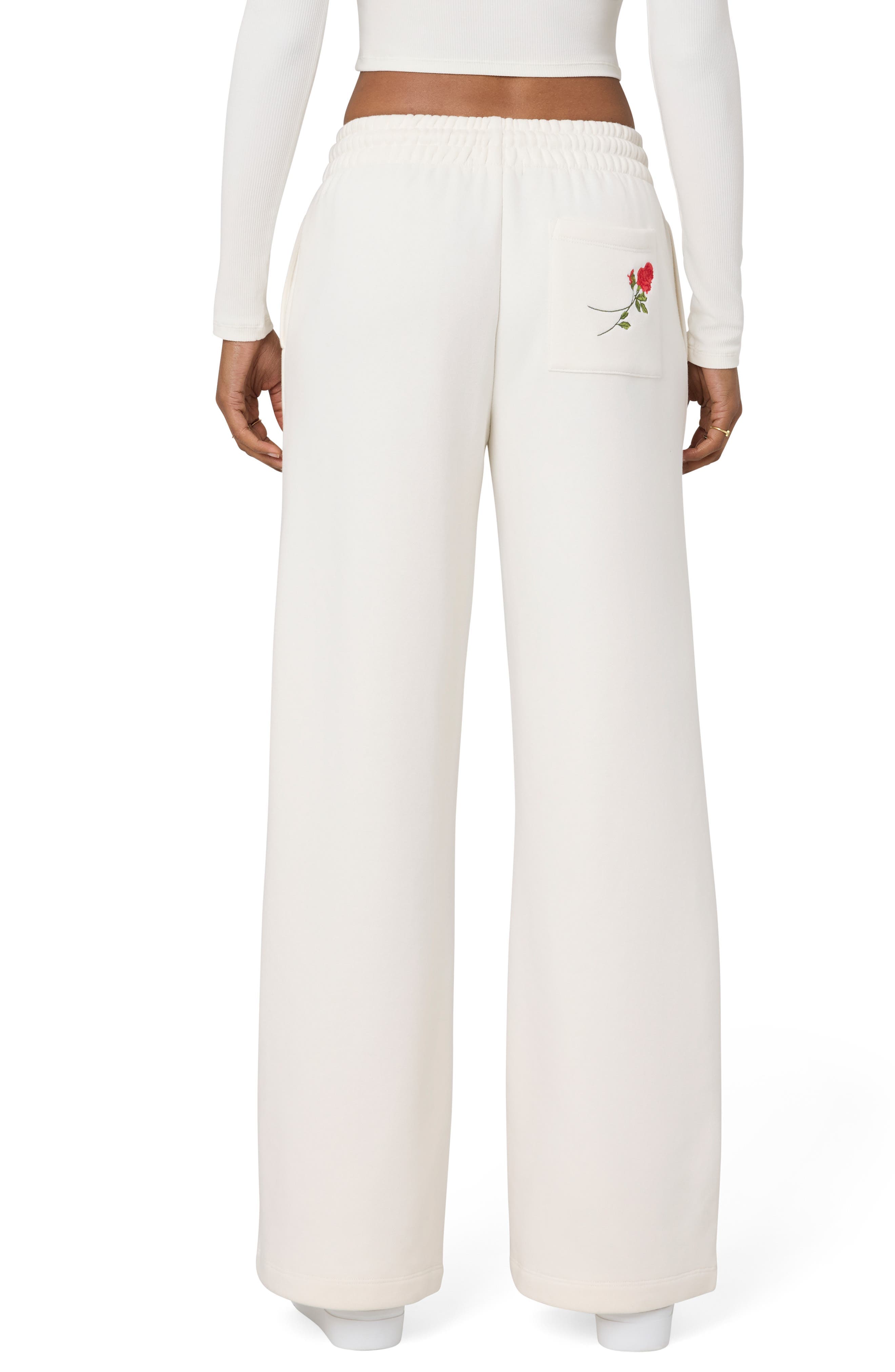 Cozy Crush Forever Embroidered Wide Leg Sweatpants - image 2