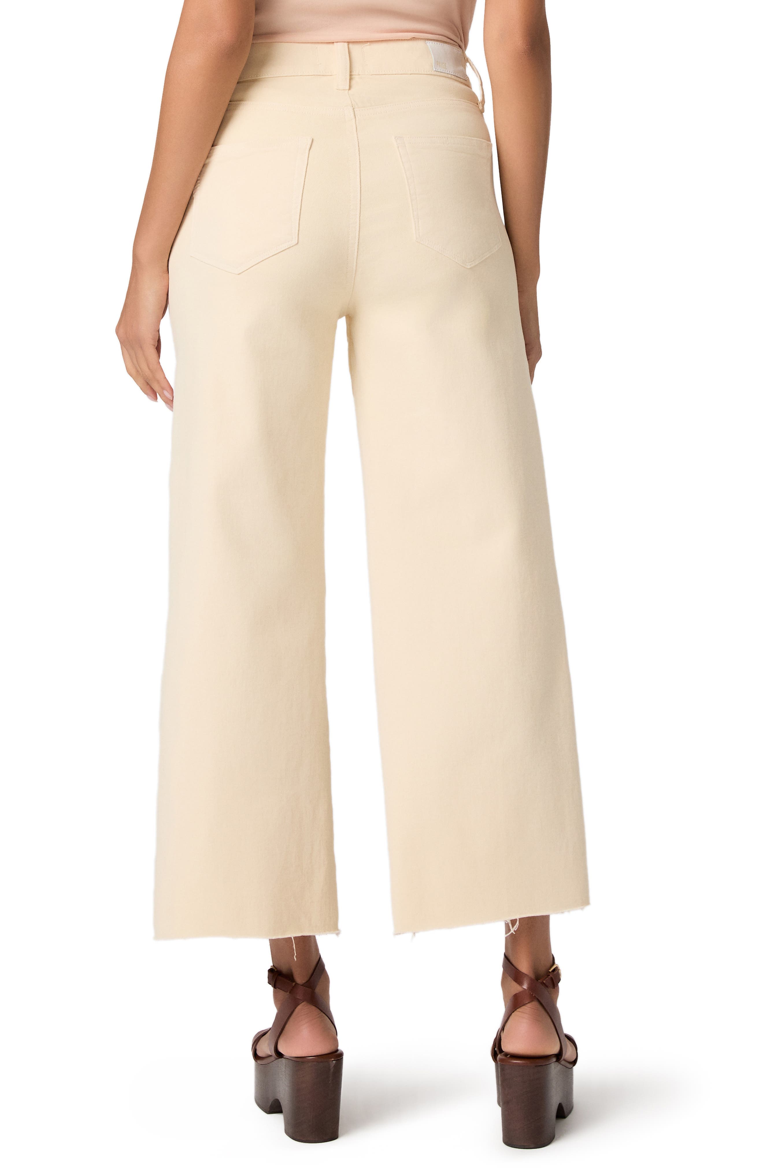 Anessa High Waist Raw Hem Ankle Straight Leg Jeans - image 2
