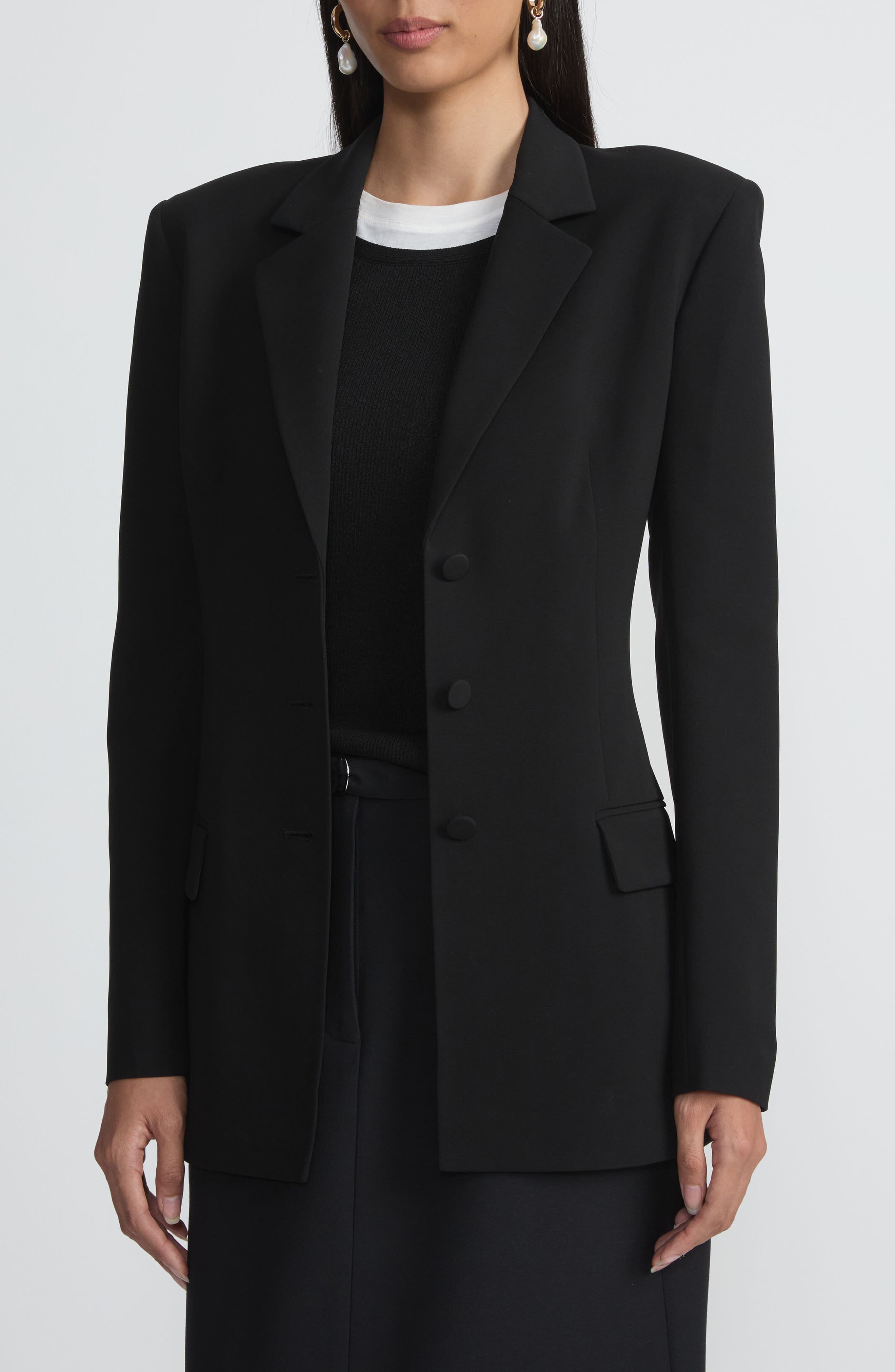 Single Breasted Three Button Blazer - image 1
