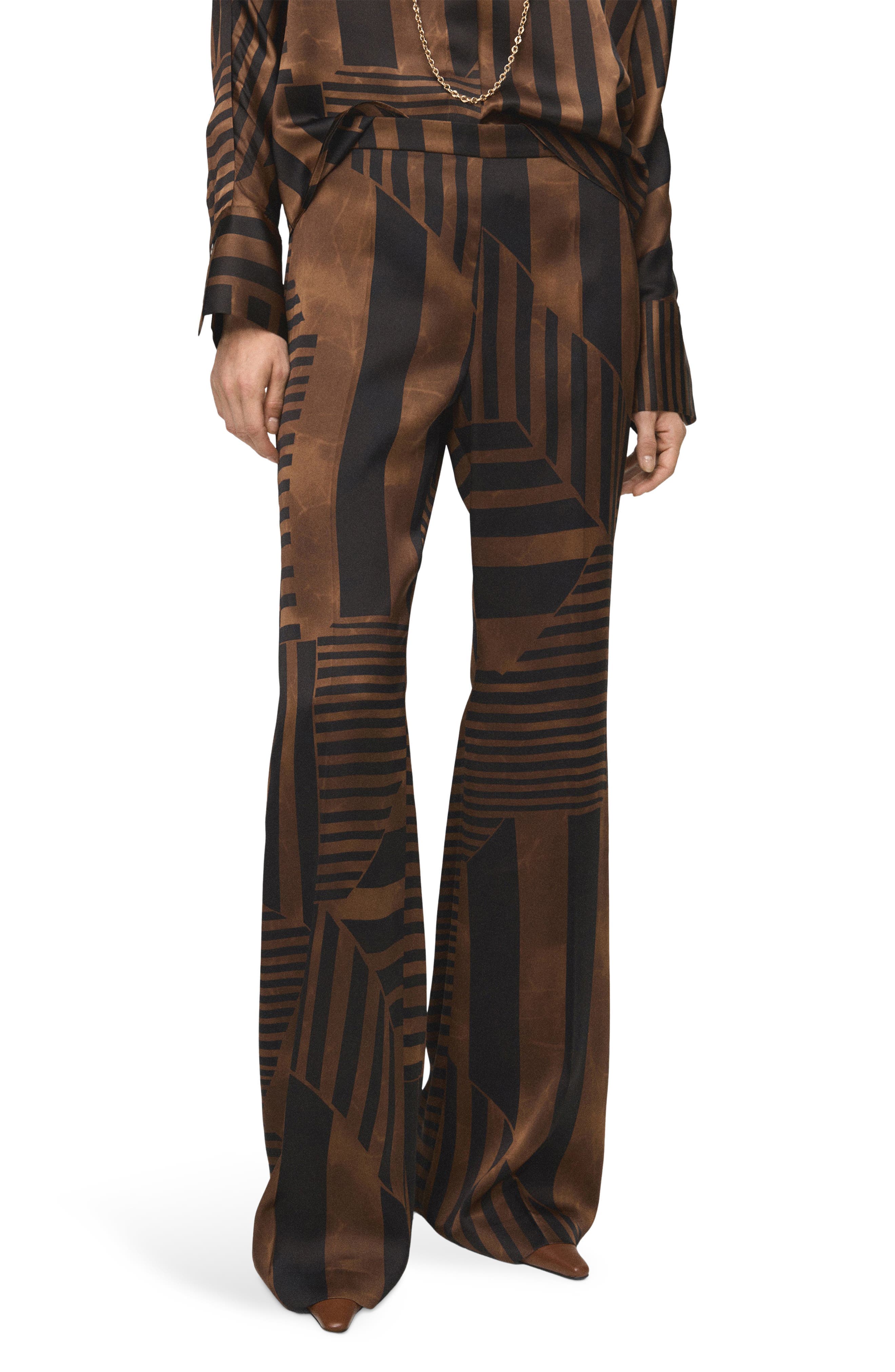 Satin Stripe Pants - image 1