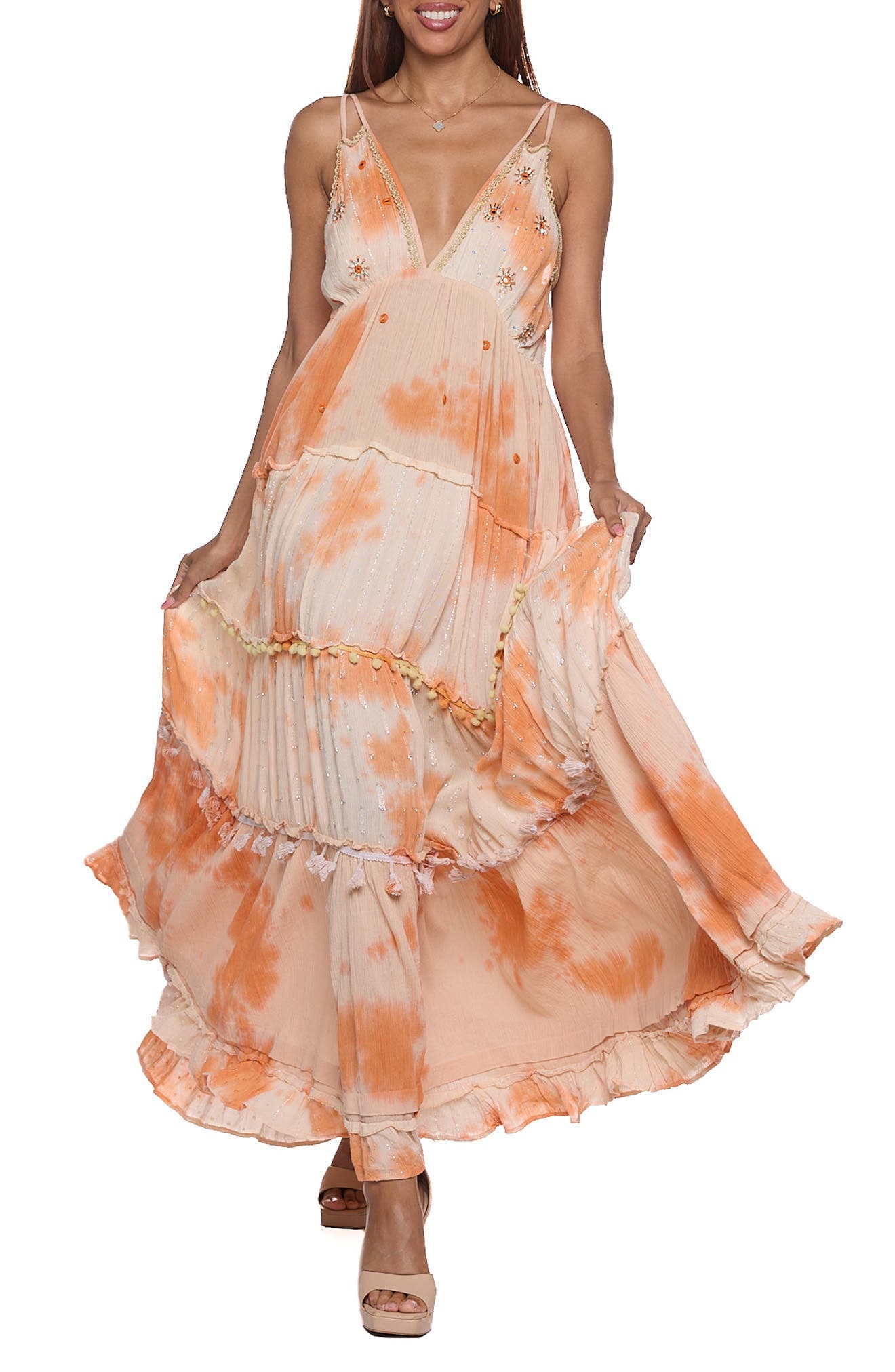 Embellished Cover-Up Maxi Dress - image 1