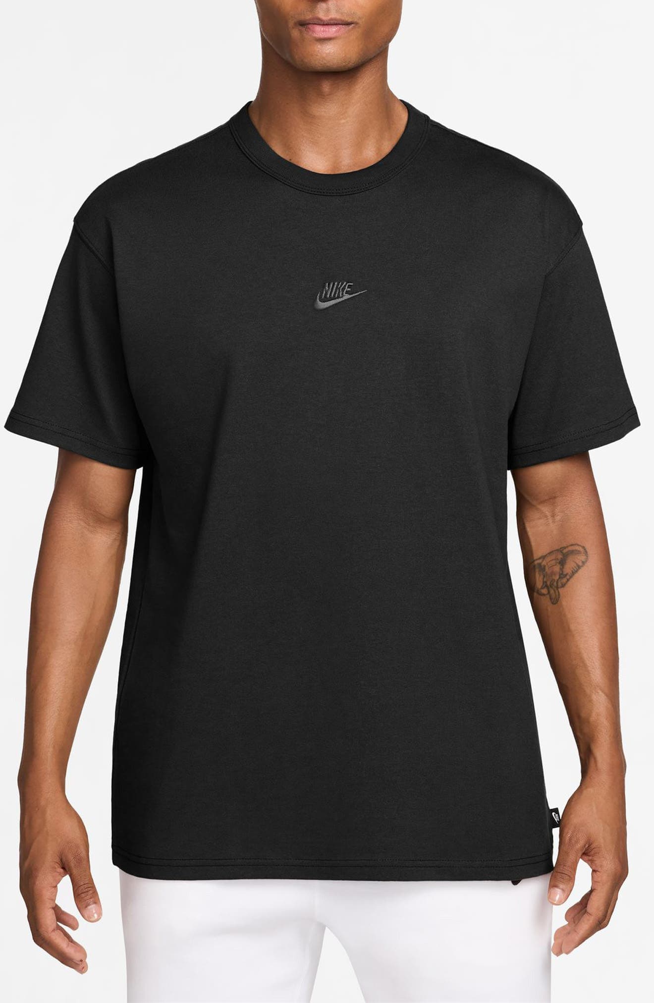 Sportswear Embroidered Swoosh Cotton T-Shirt - image 1