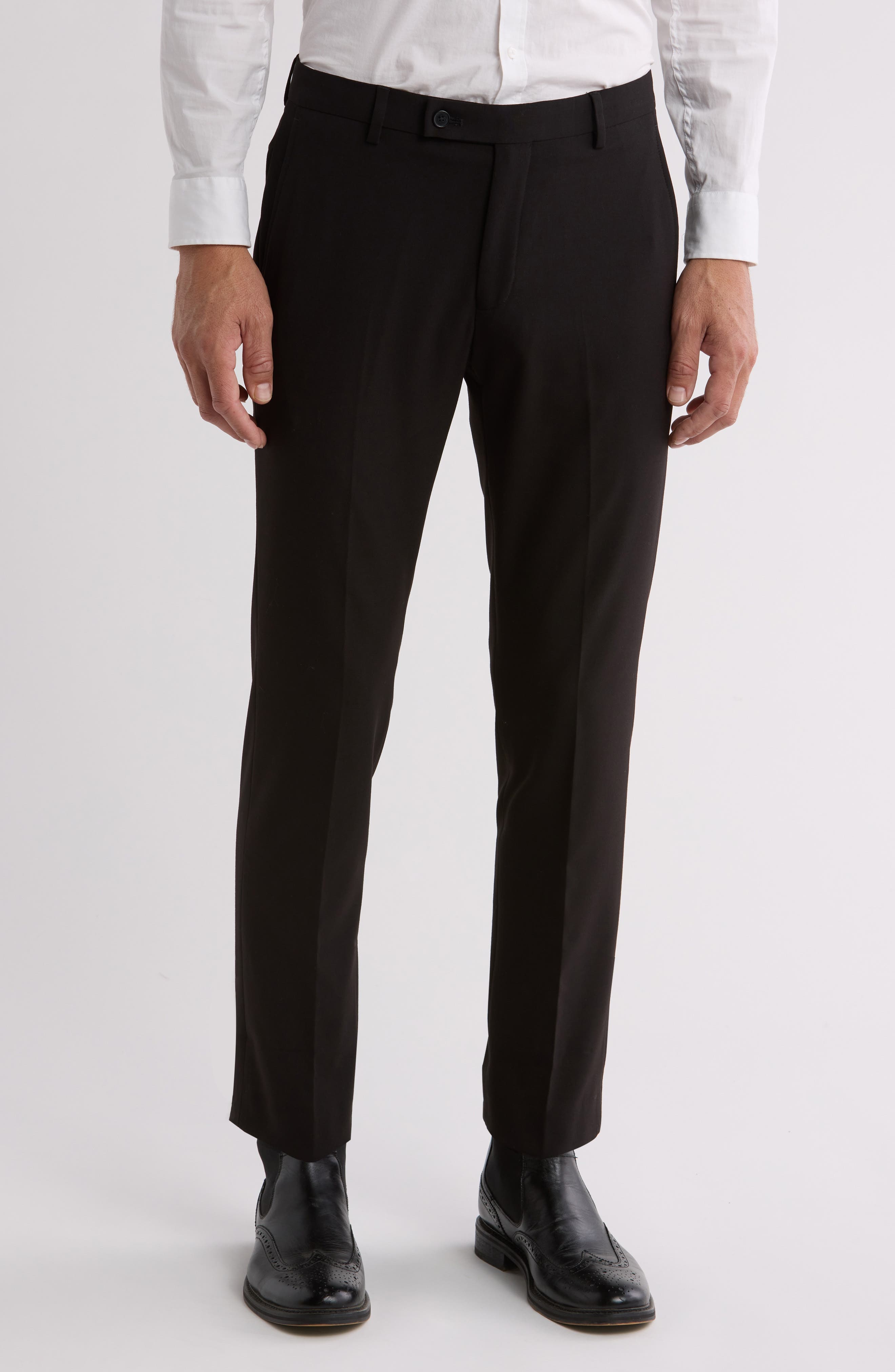 Slim Fit Flat Front Dress Pants - image 1