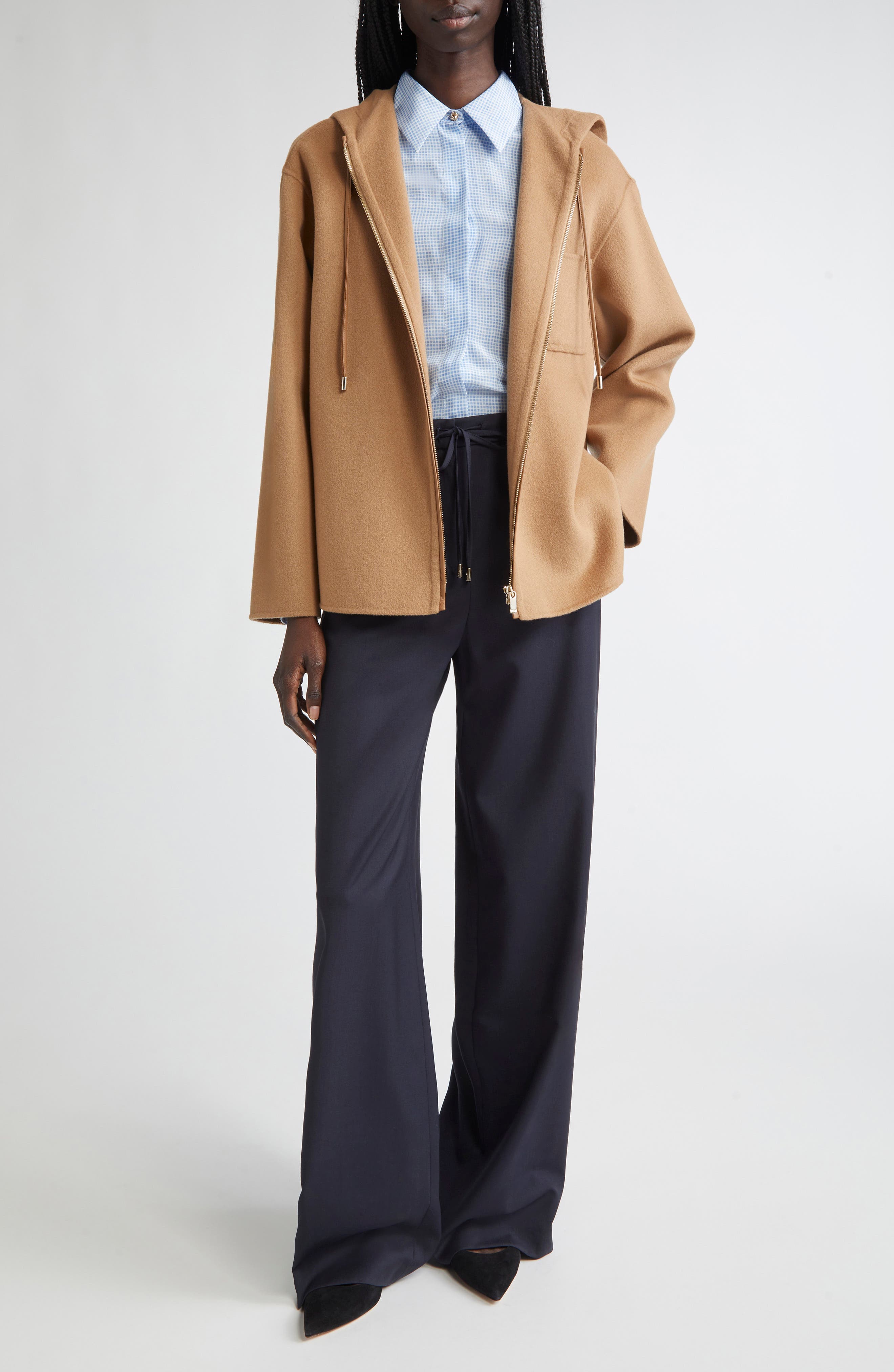 Berard Virgin Wool Drawstring Pants - image 2