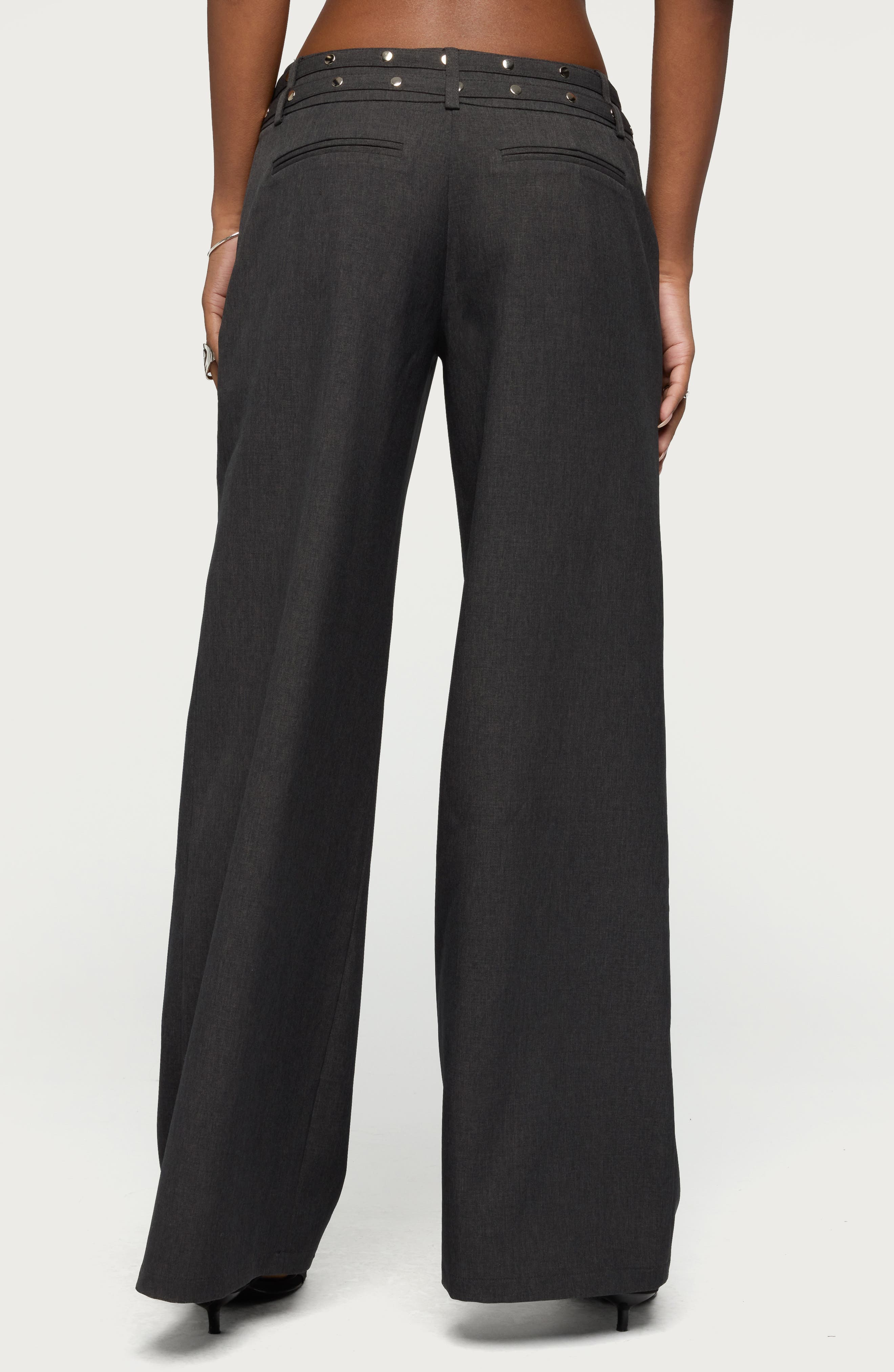 Cruz Double Belt Low Rise Wide Leg Baggy Pants - image 2