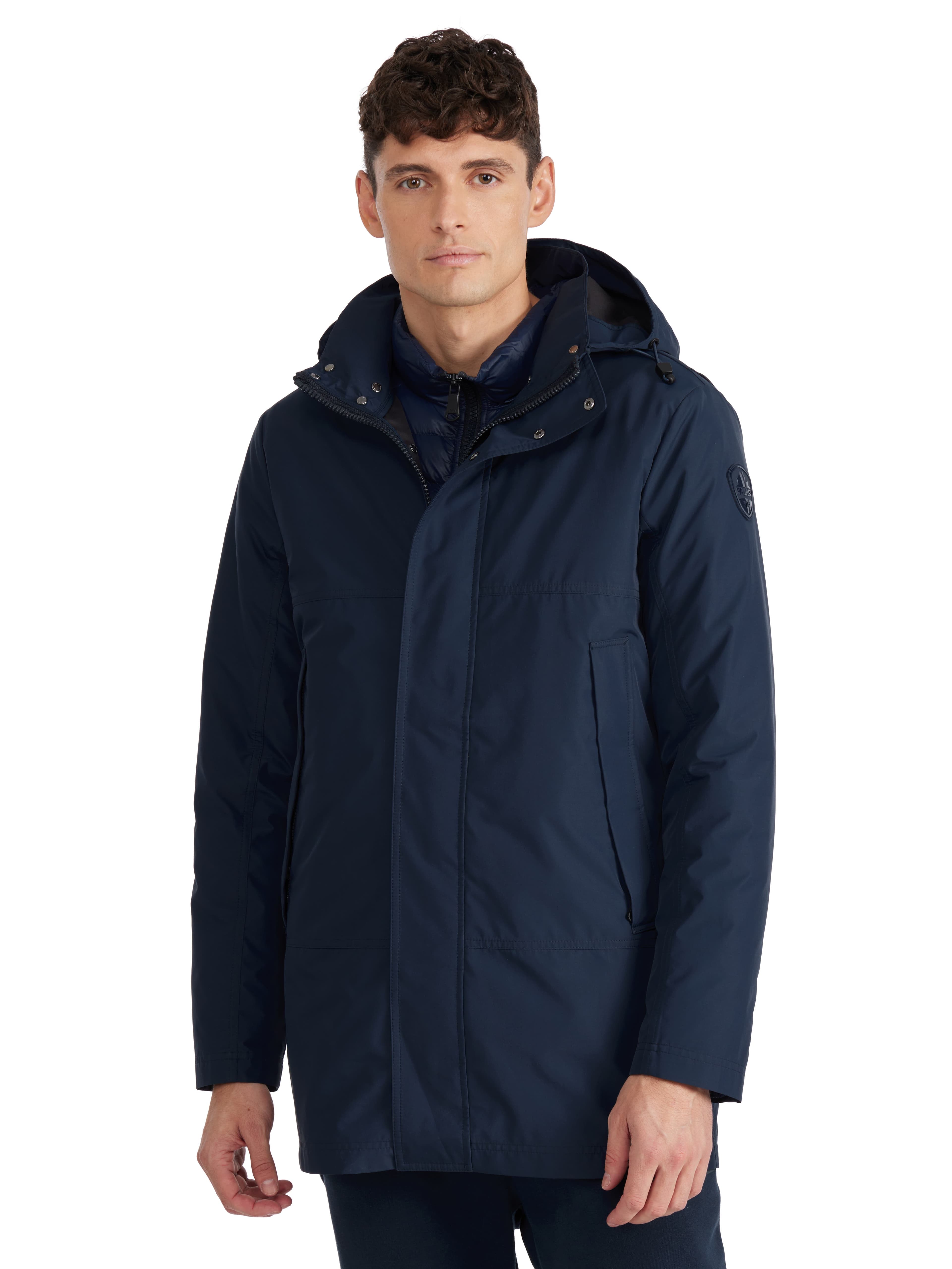 Men's Altair Mid Length Parka with Welded Detail and Detachable Hood - image 1