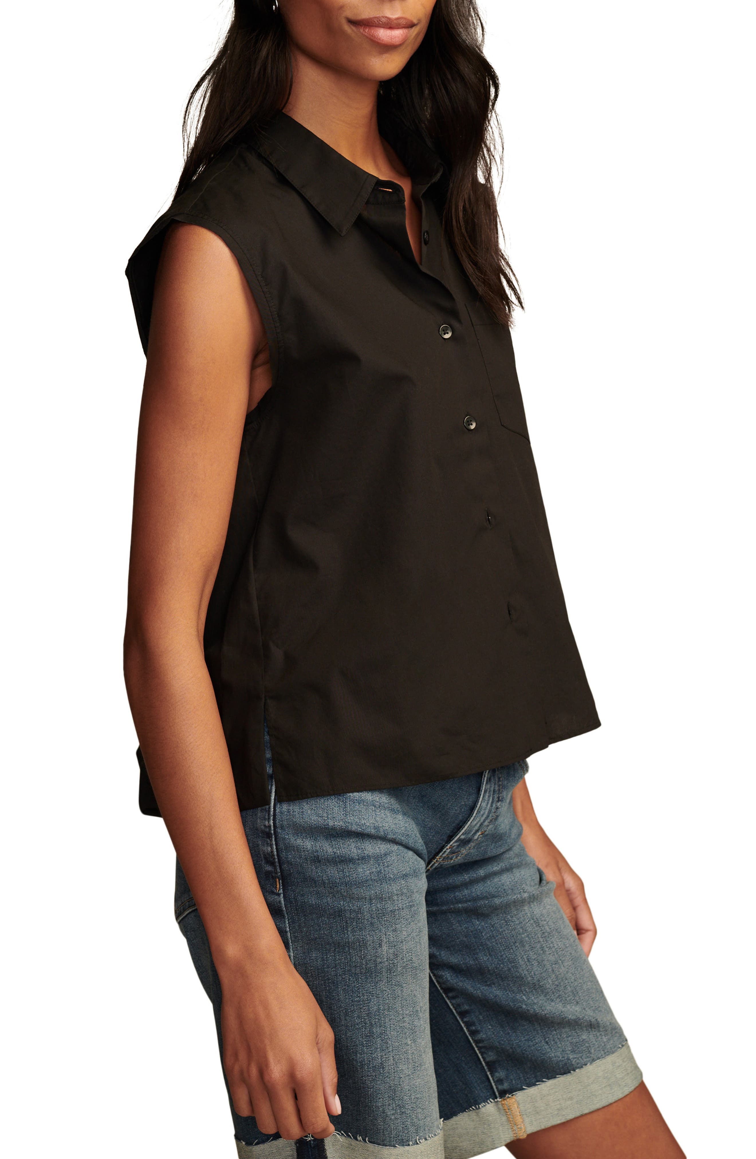 Button-Up Sleeveless Top - image 2