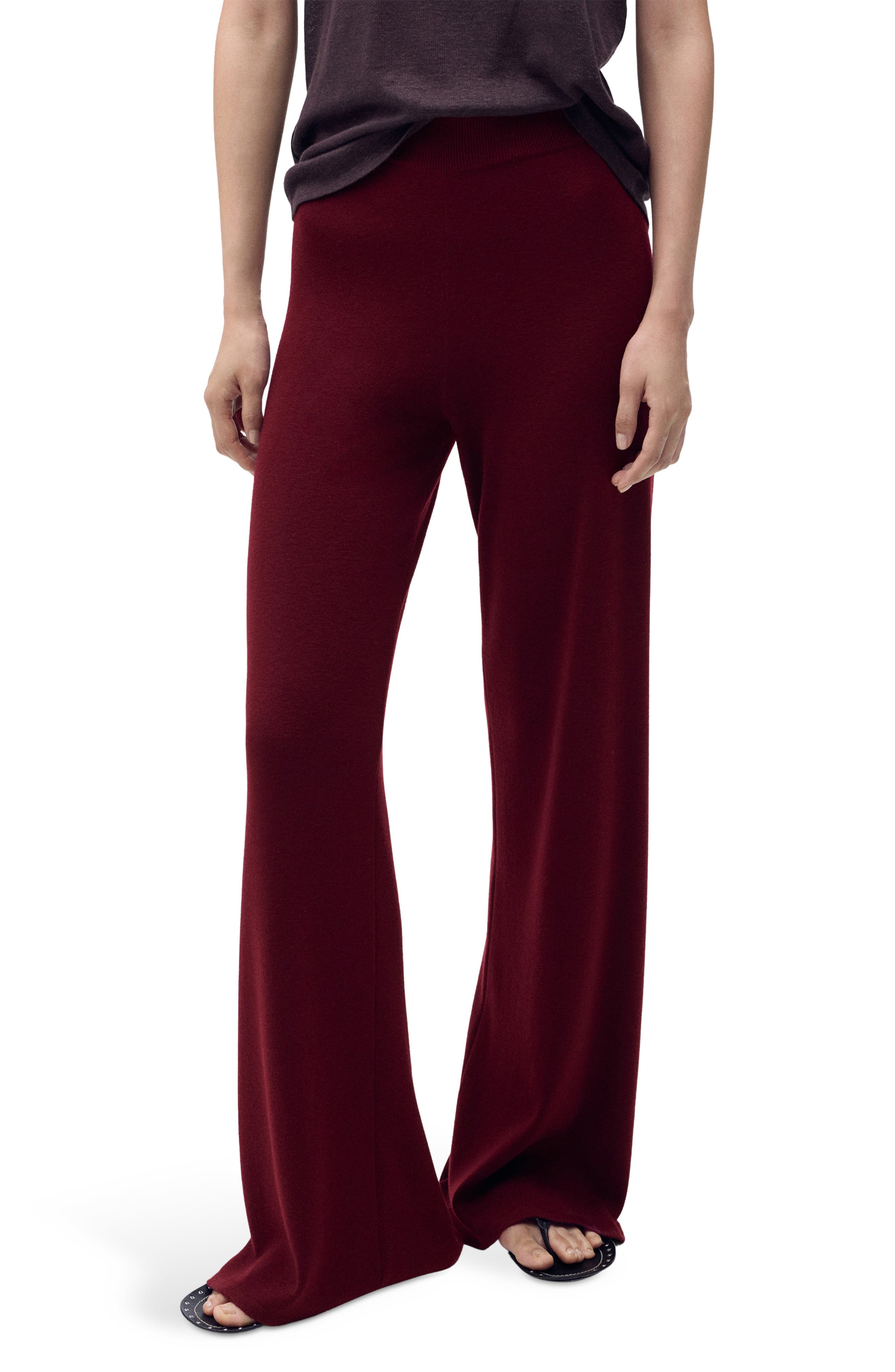 Pull-On Straight Leg Knit Pants - image 1