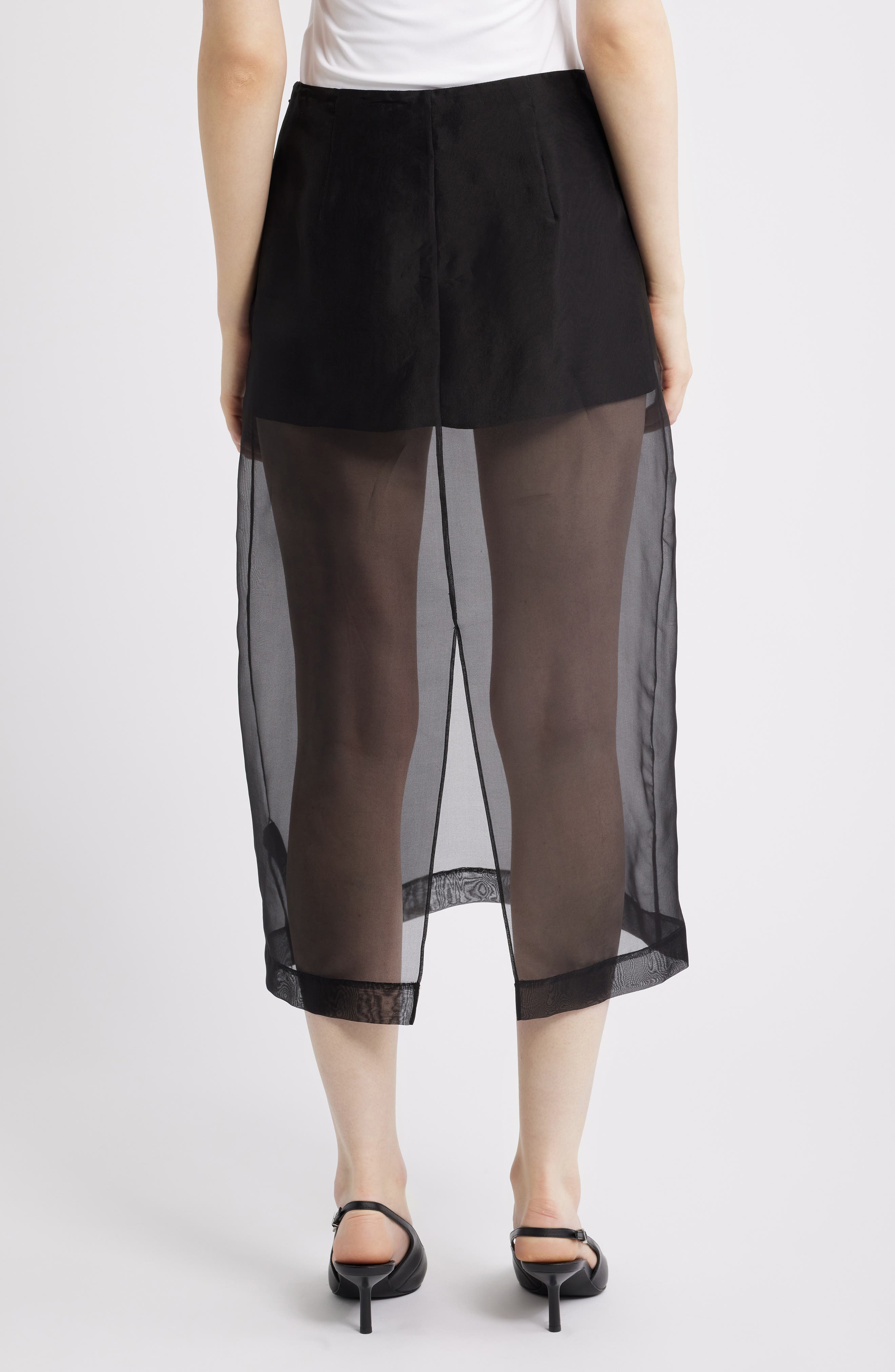Silk Organza Pencil Skirt - image 2