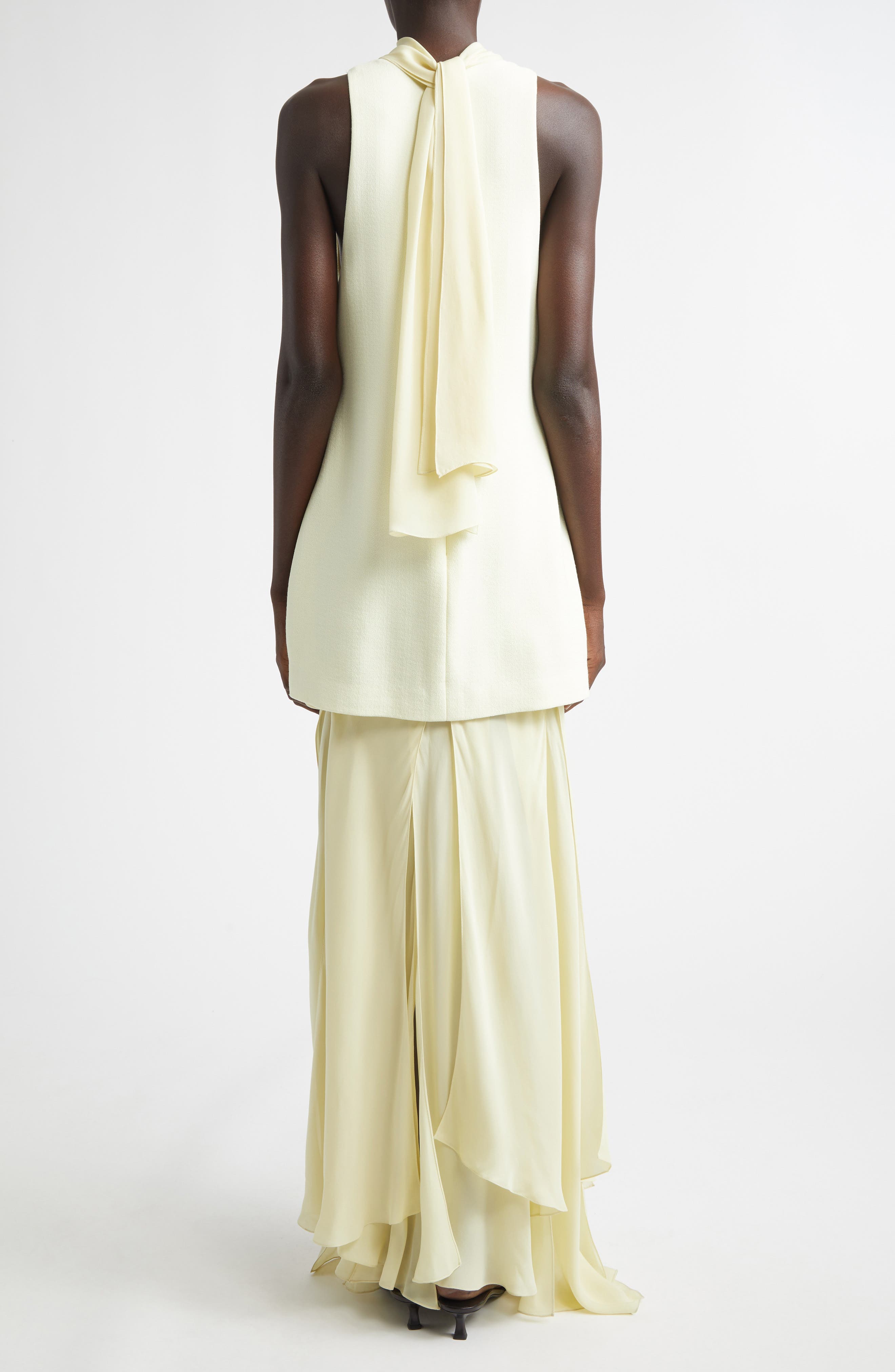 The Leonie Layered Crepe & Silk Chiffon Dress - image 2