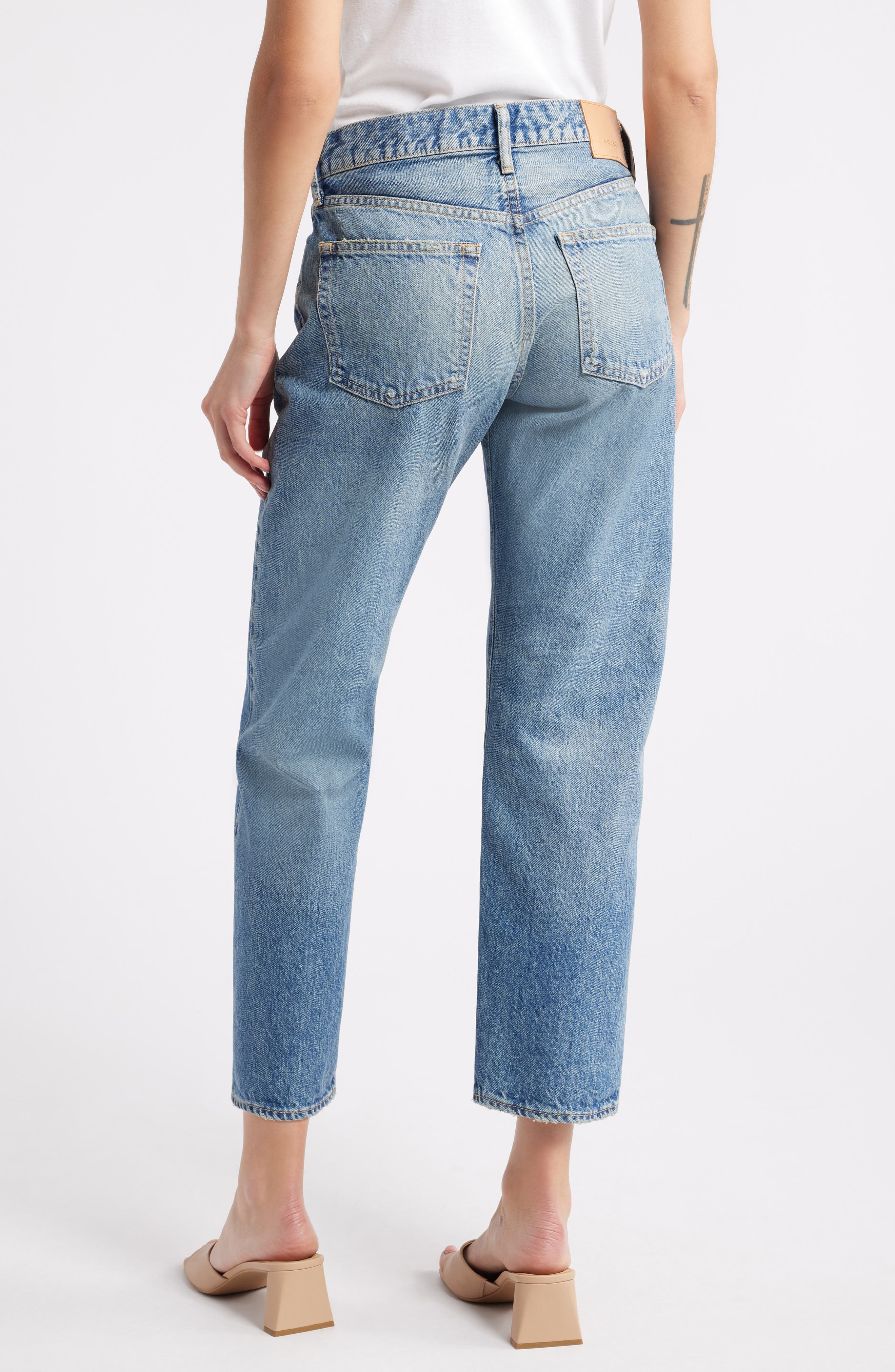 Vineyards Distressed Nonstretch High Waist Ankle Boyfriend Jeans - image 2