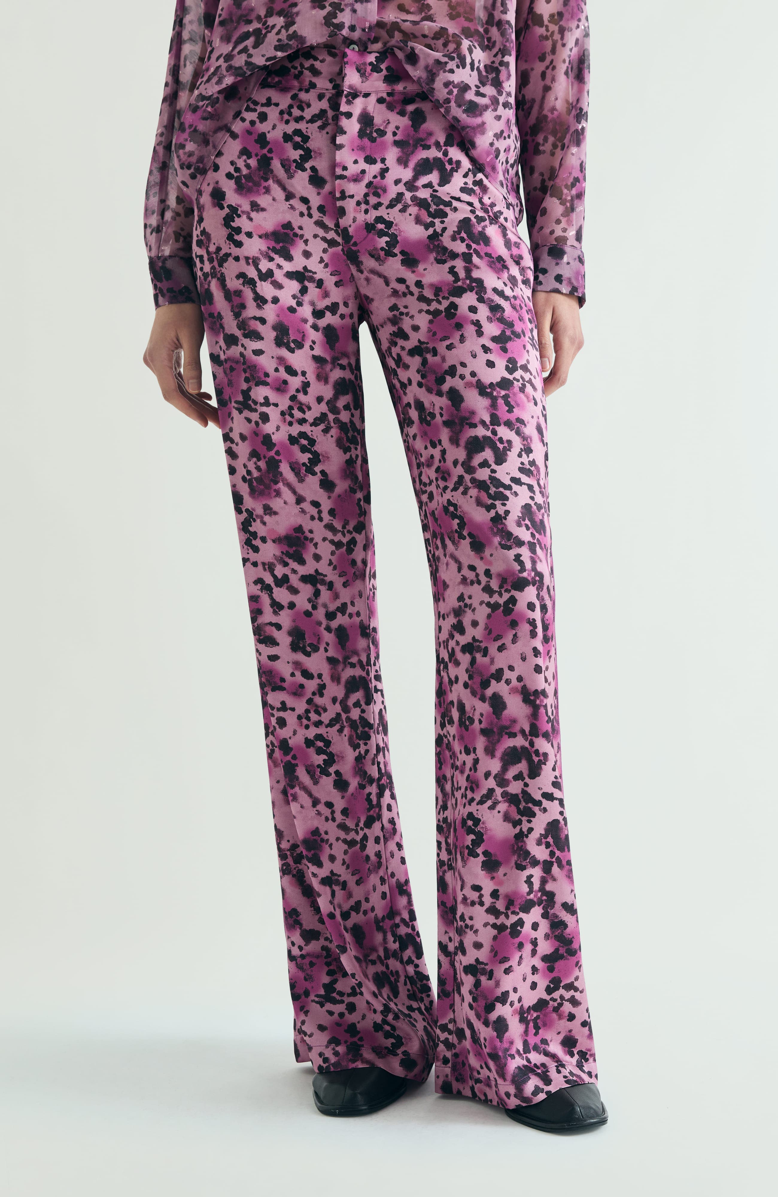 Animal Print Fluid Pants - image 1