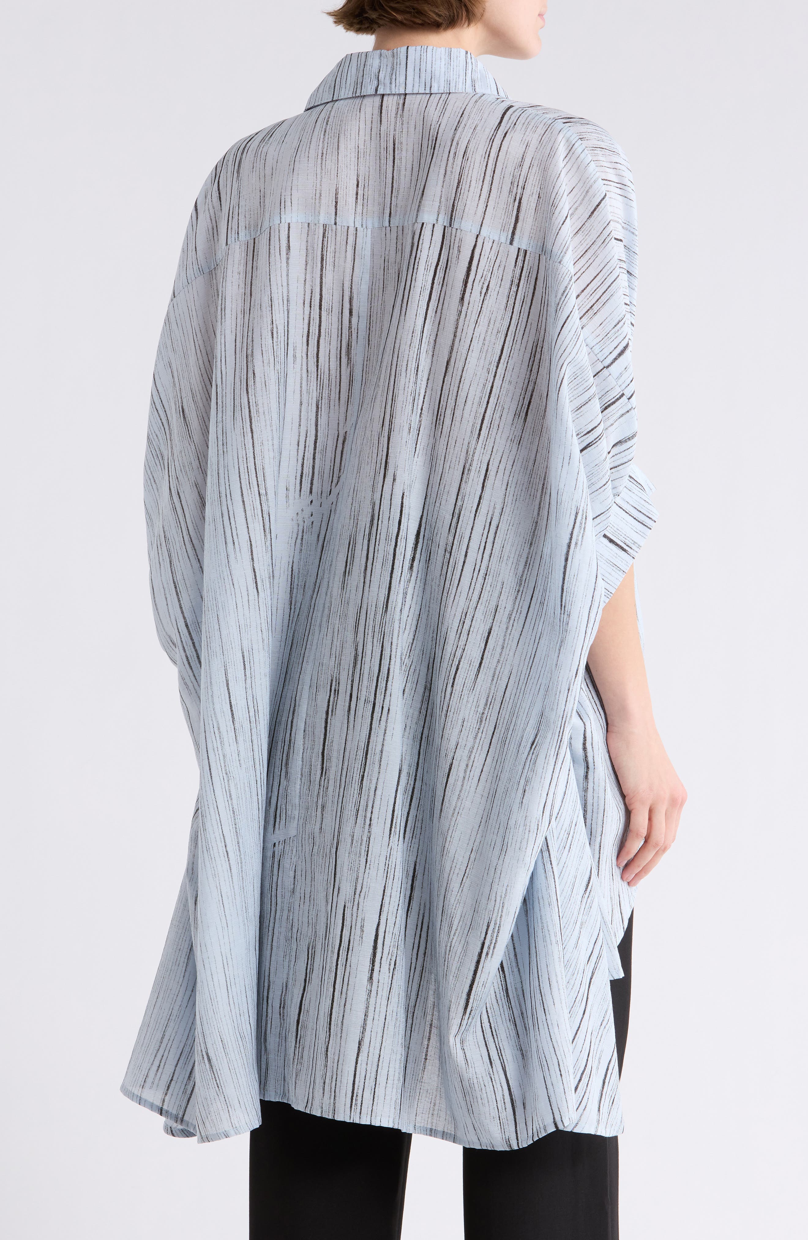 Oversize High/Low Button-Up Shirt - image 4