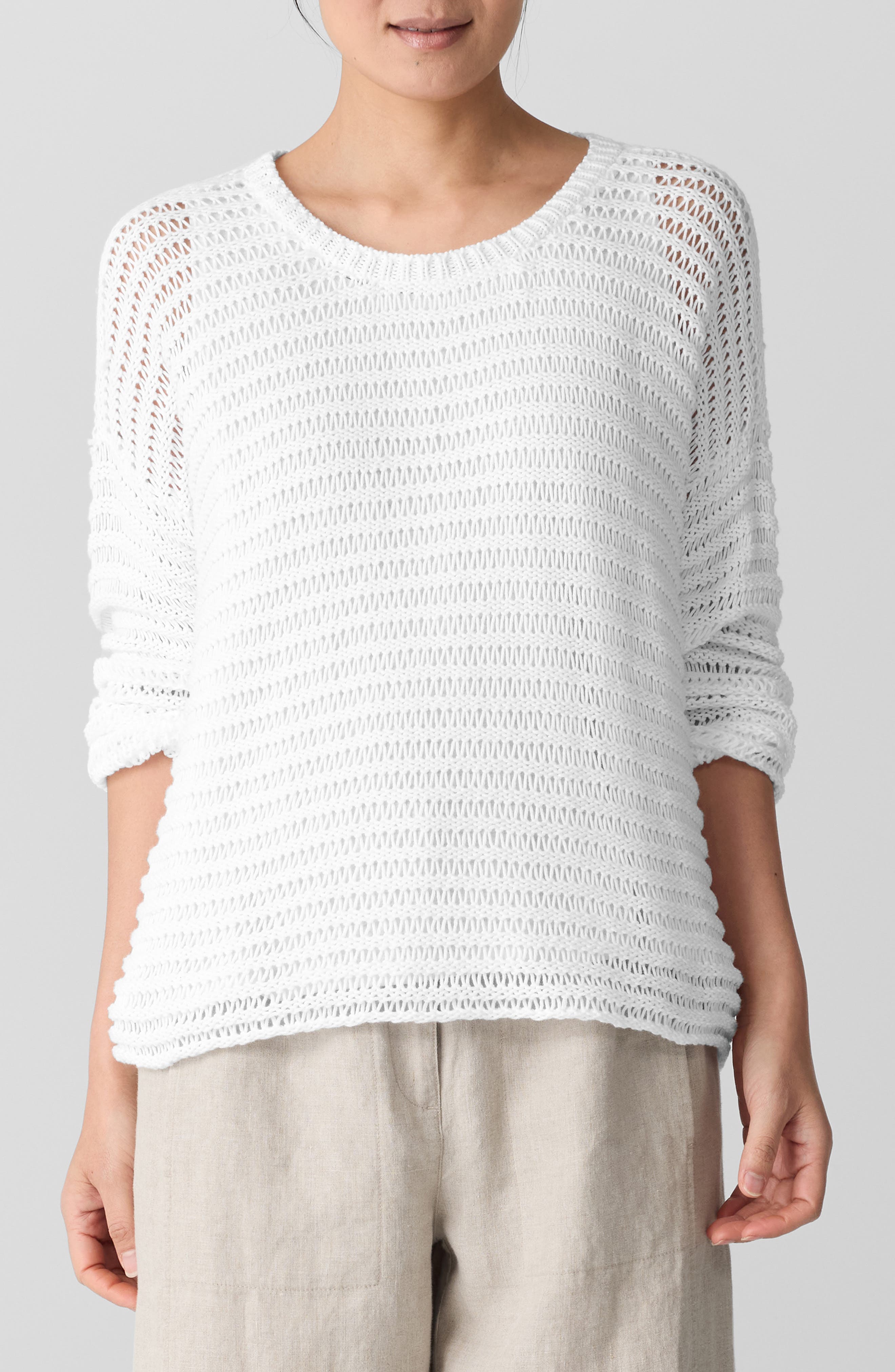Crewneck Oversize Organic Cotton Sweater - image 1