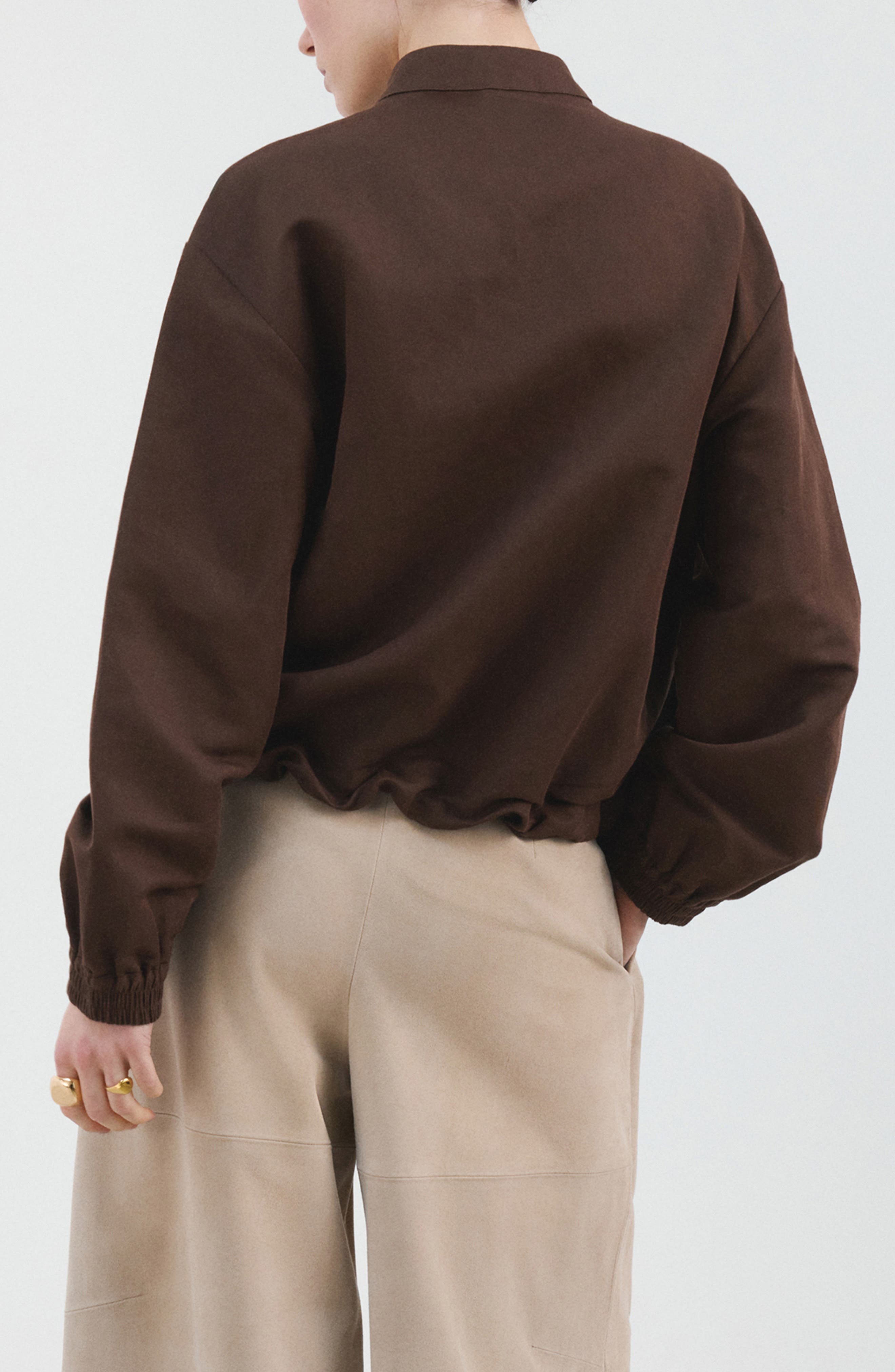 Linen & Cotton Bomber Jacket - image 2