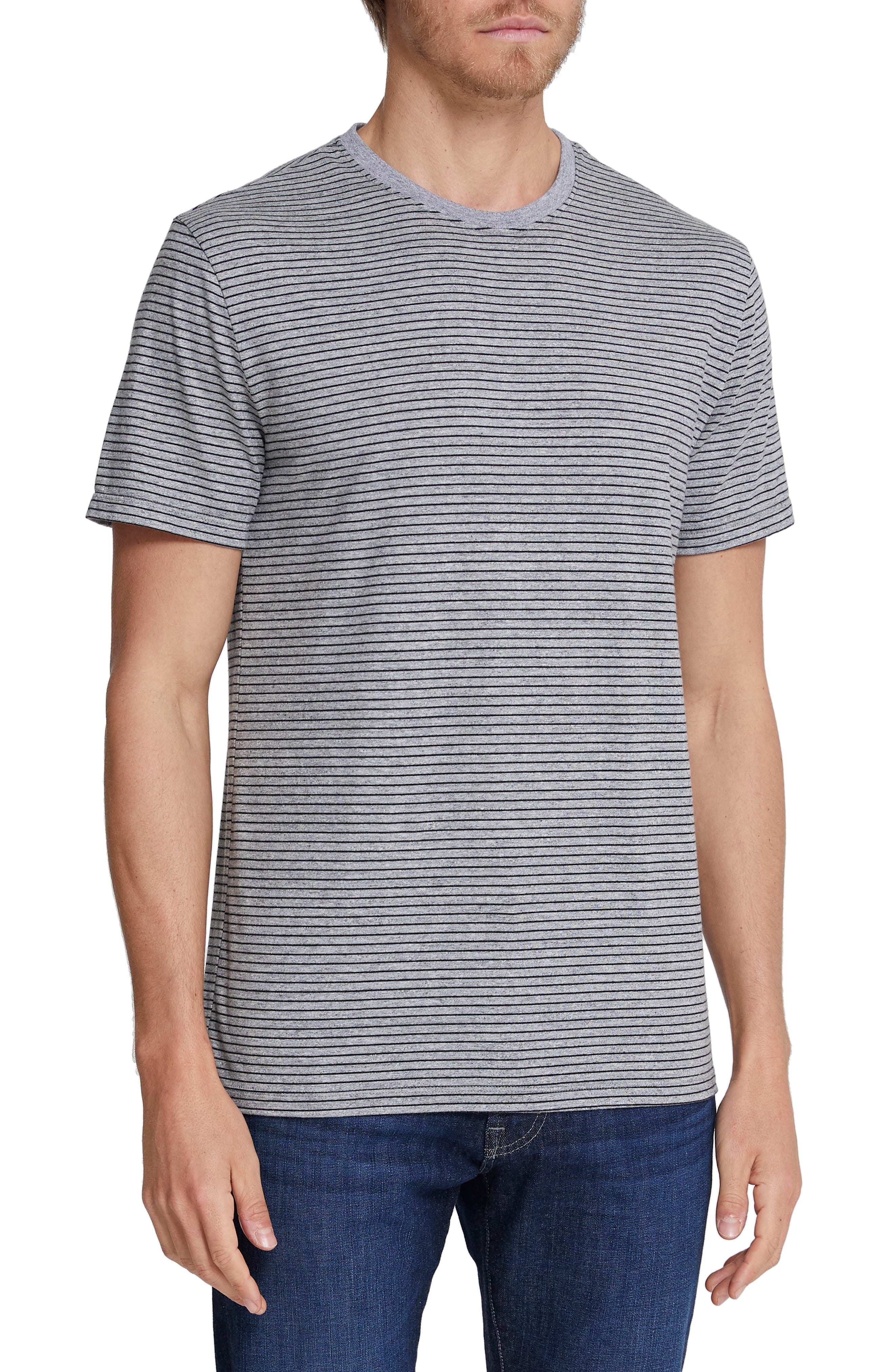 Bryce Stripe Crewneck Cotton T-Shirt - image 1