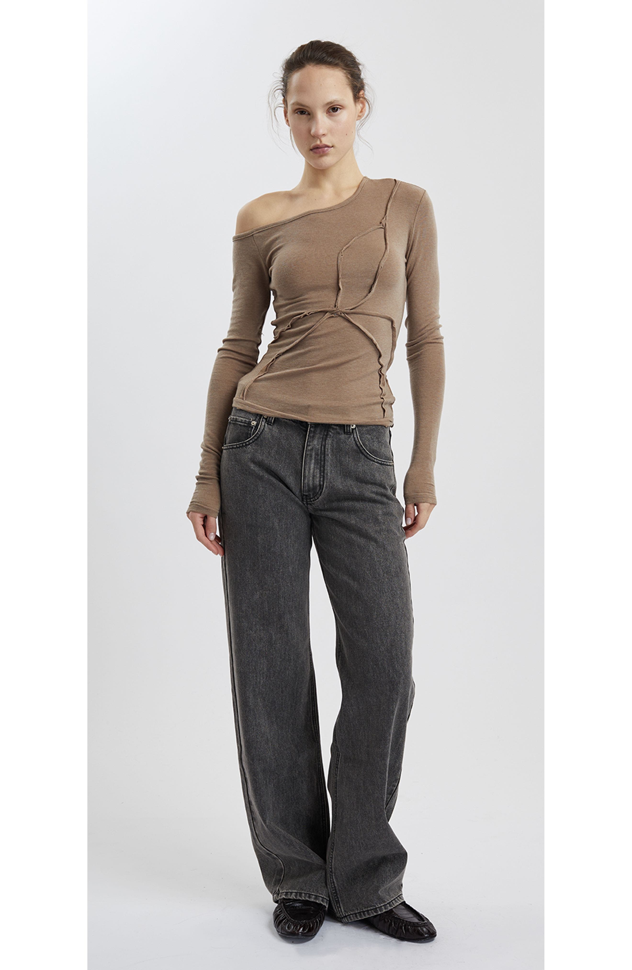Pepper Long Sleeved Off Shoulder T Shirt - image 5
