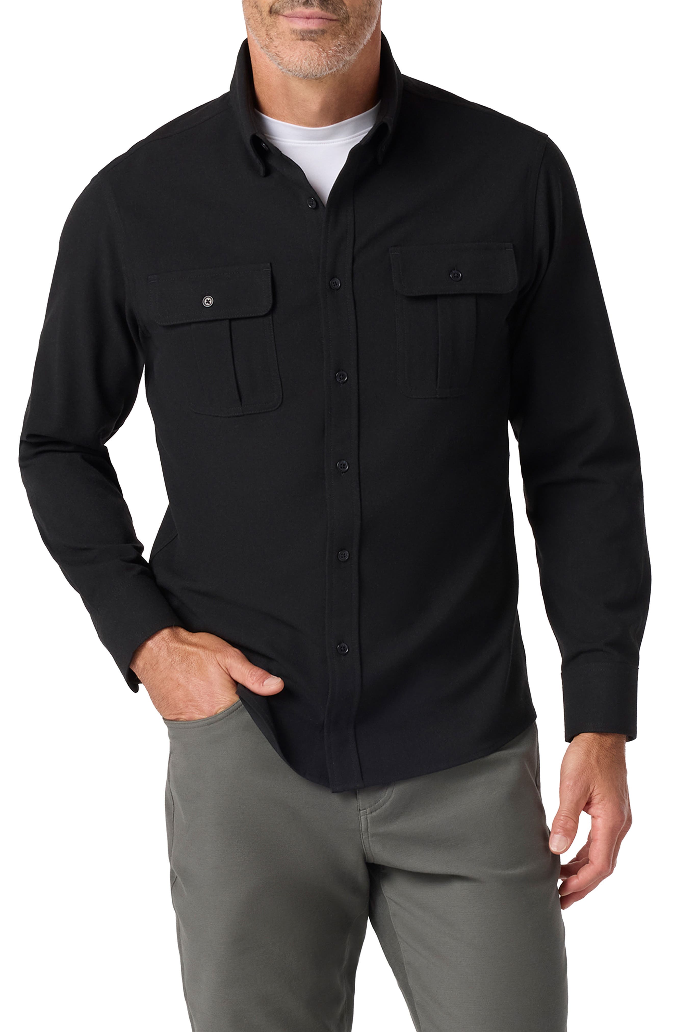Upstate Stretch Flannel Button-Up Shirt - image 1