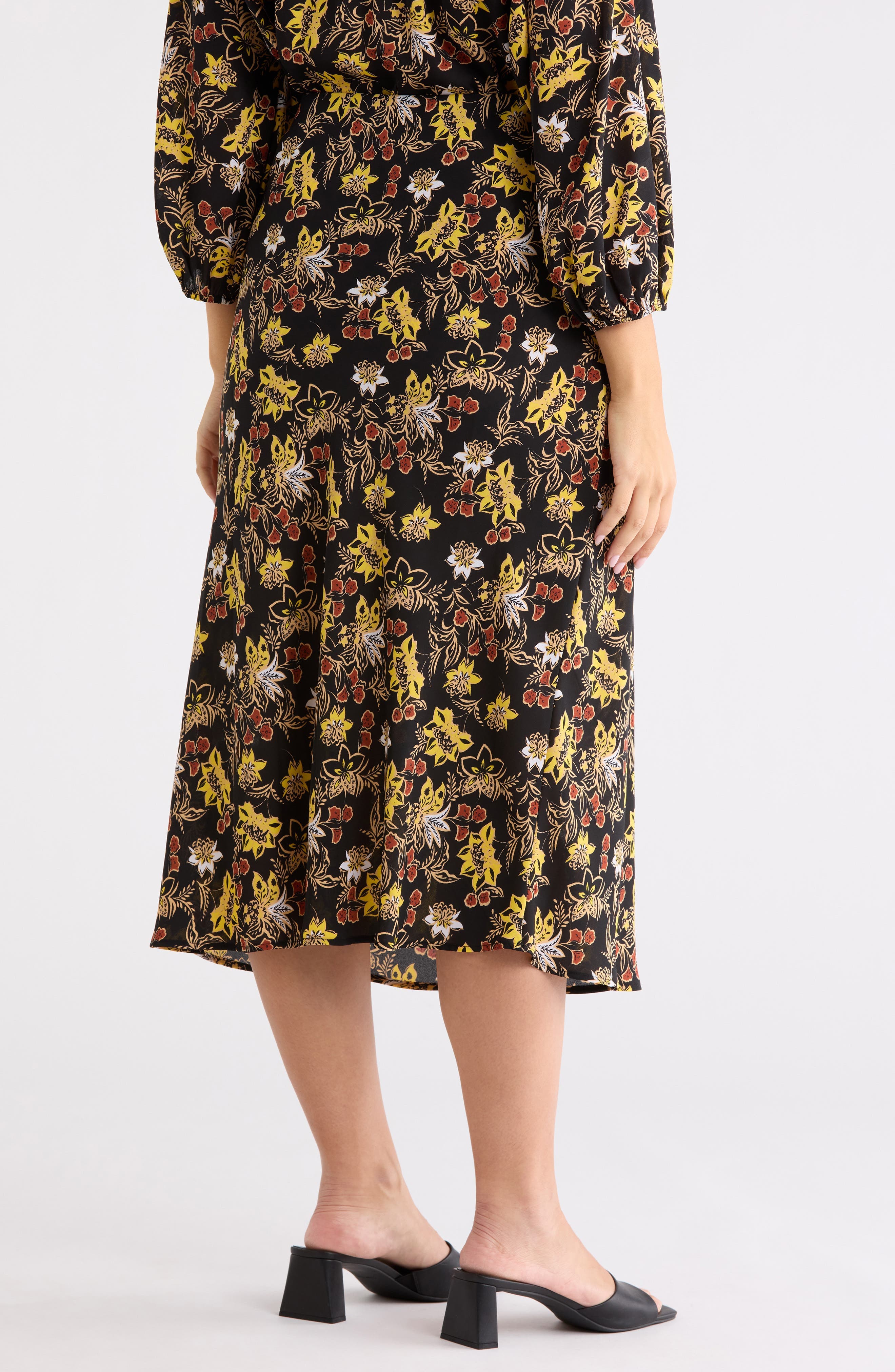 Floral Midi Skirt - image 2