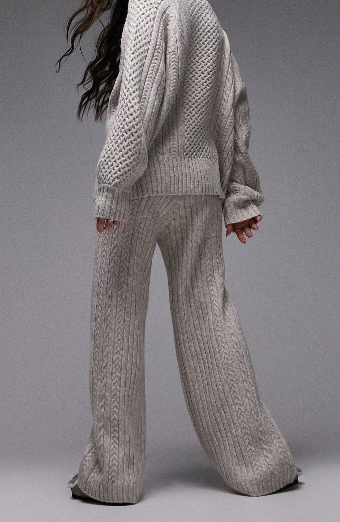 Loungewear Sweater & Wide Leg Pants Set - image 2
