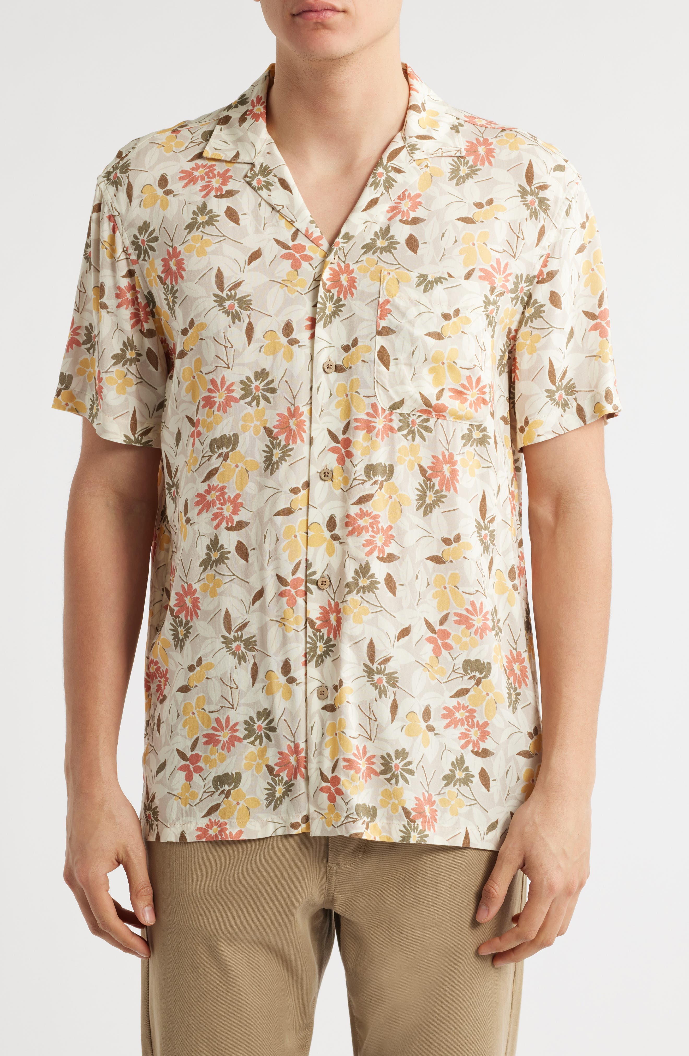 Kona Floral Camp Shirt - image 1