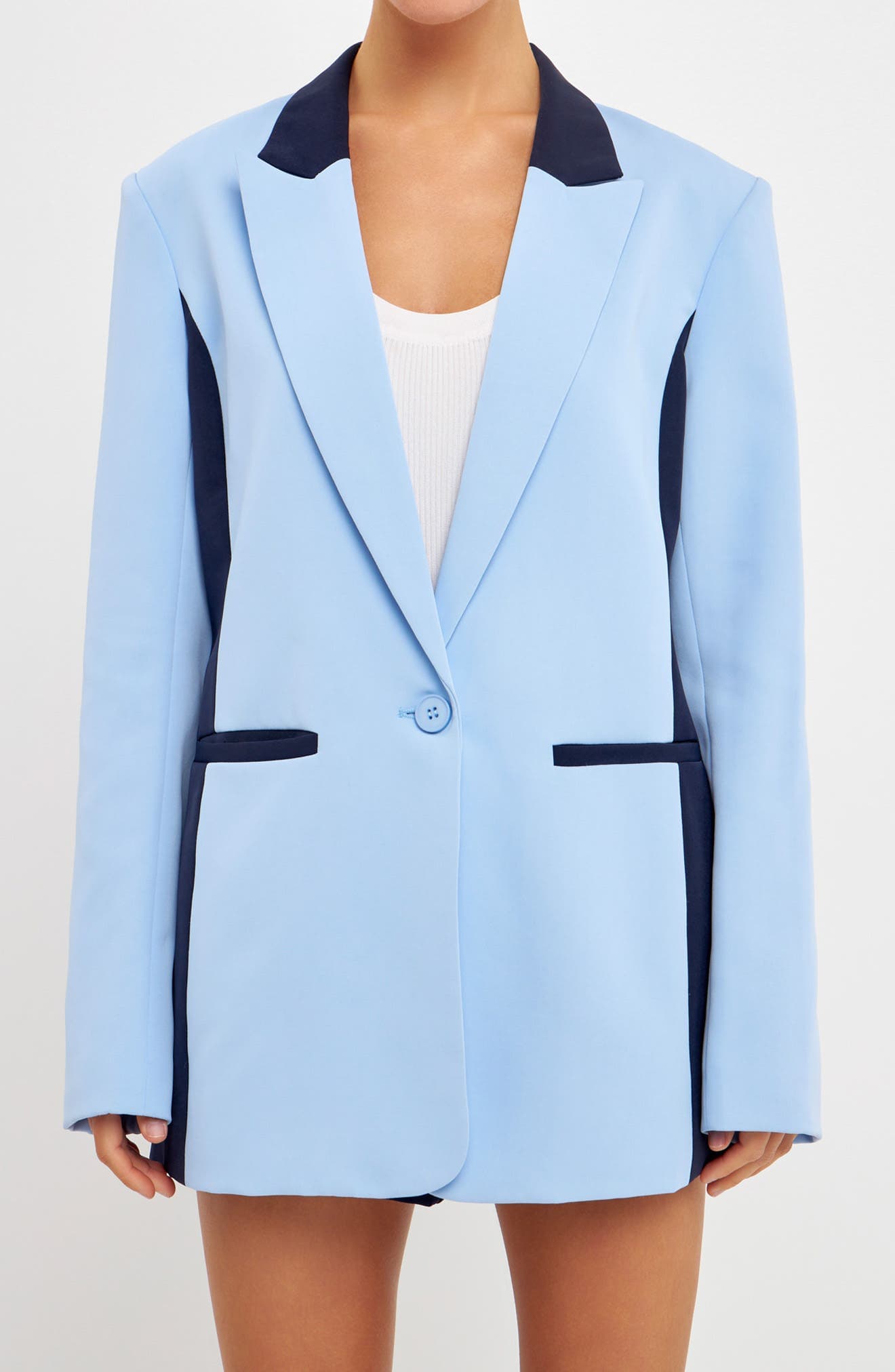 Oversize Colorblock Blazer - image 1