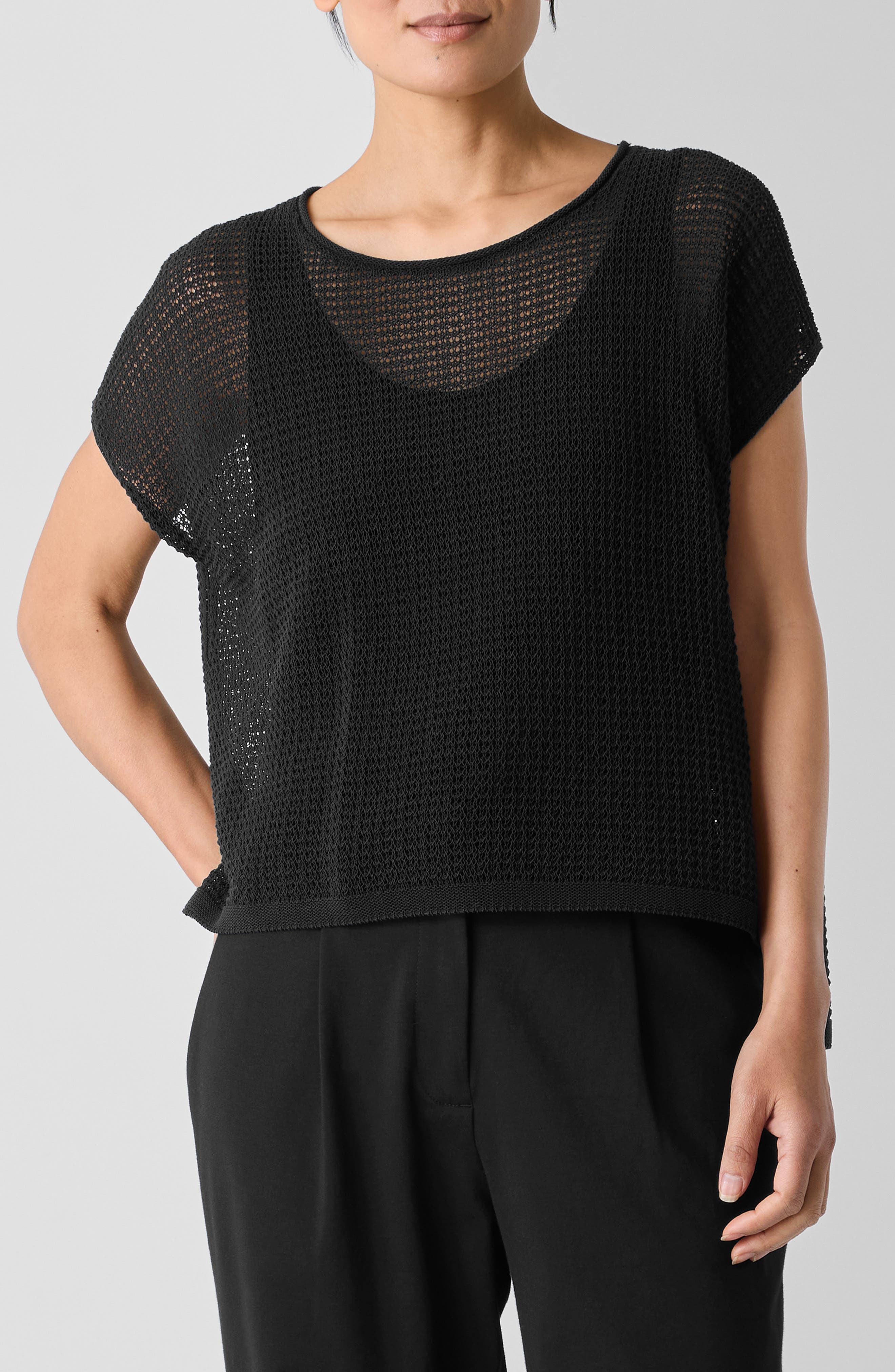 Open Stitch Organic Cotton Sweater - image 1