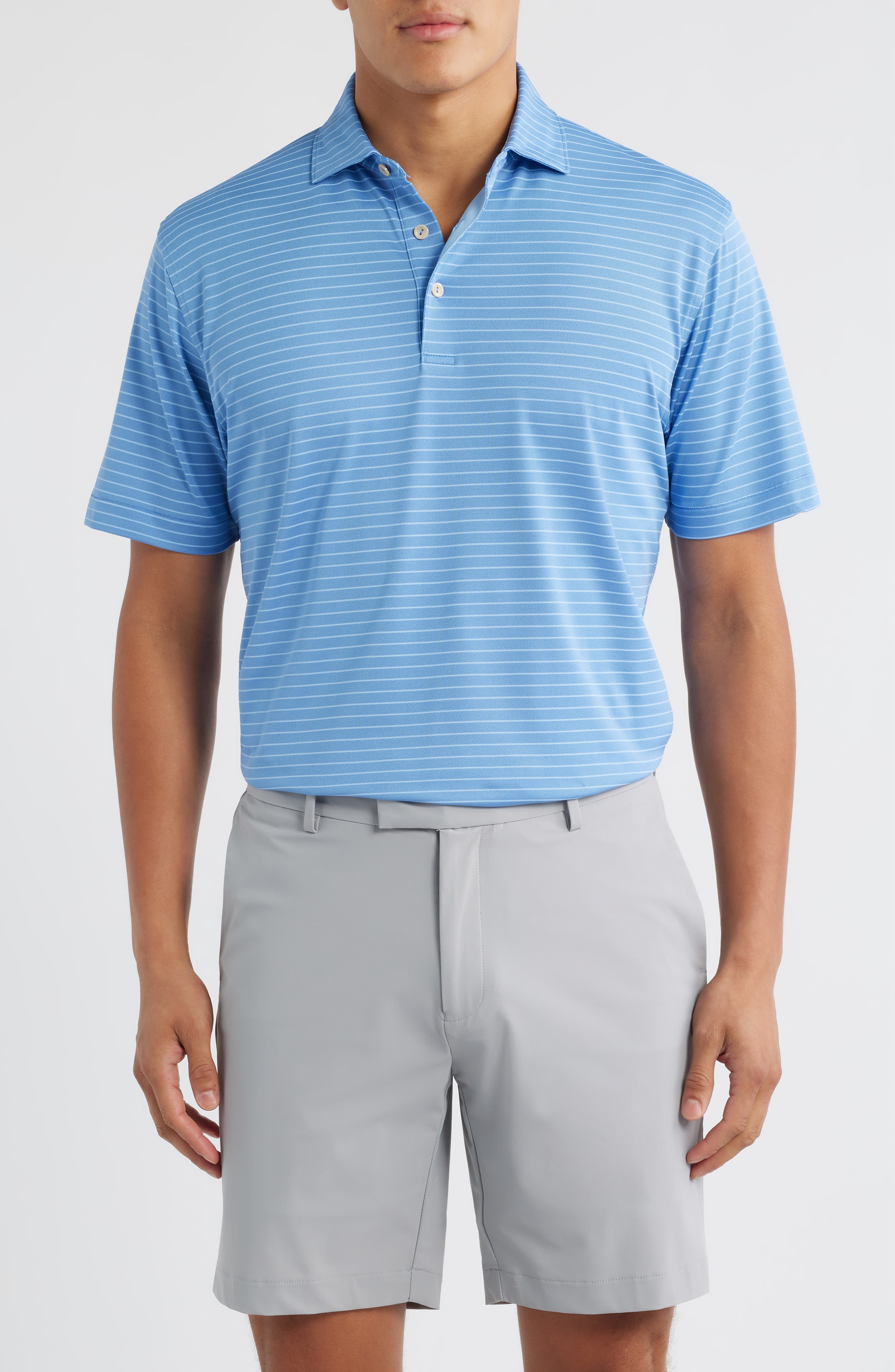 Winston Stripe Performance Pique Polo - image 1
