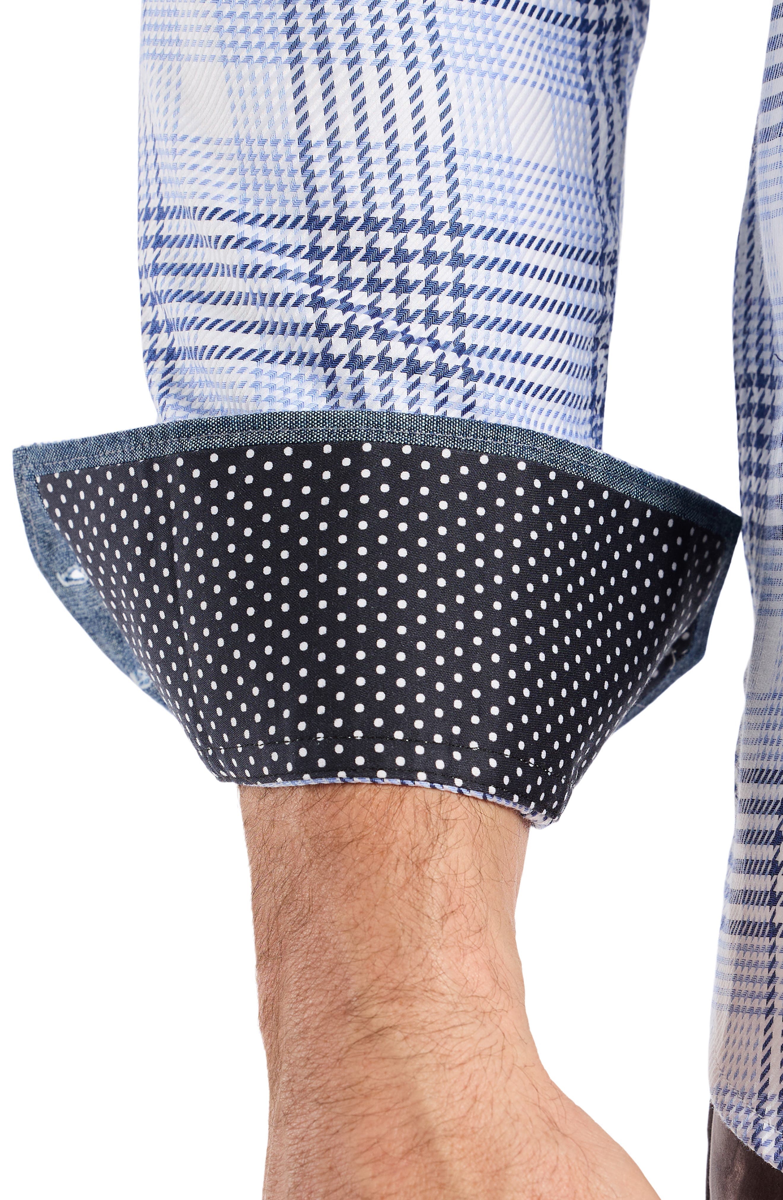 Delford Plaid Cotton Button-Up Shirt - image 2